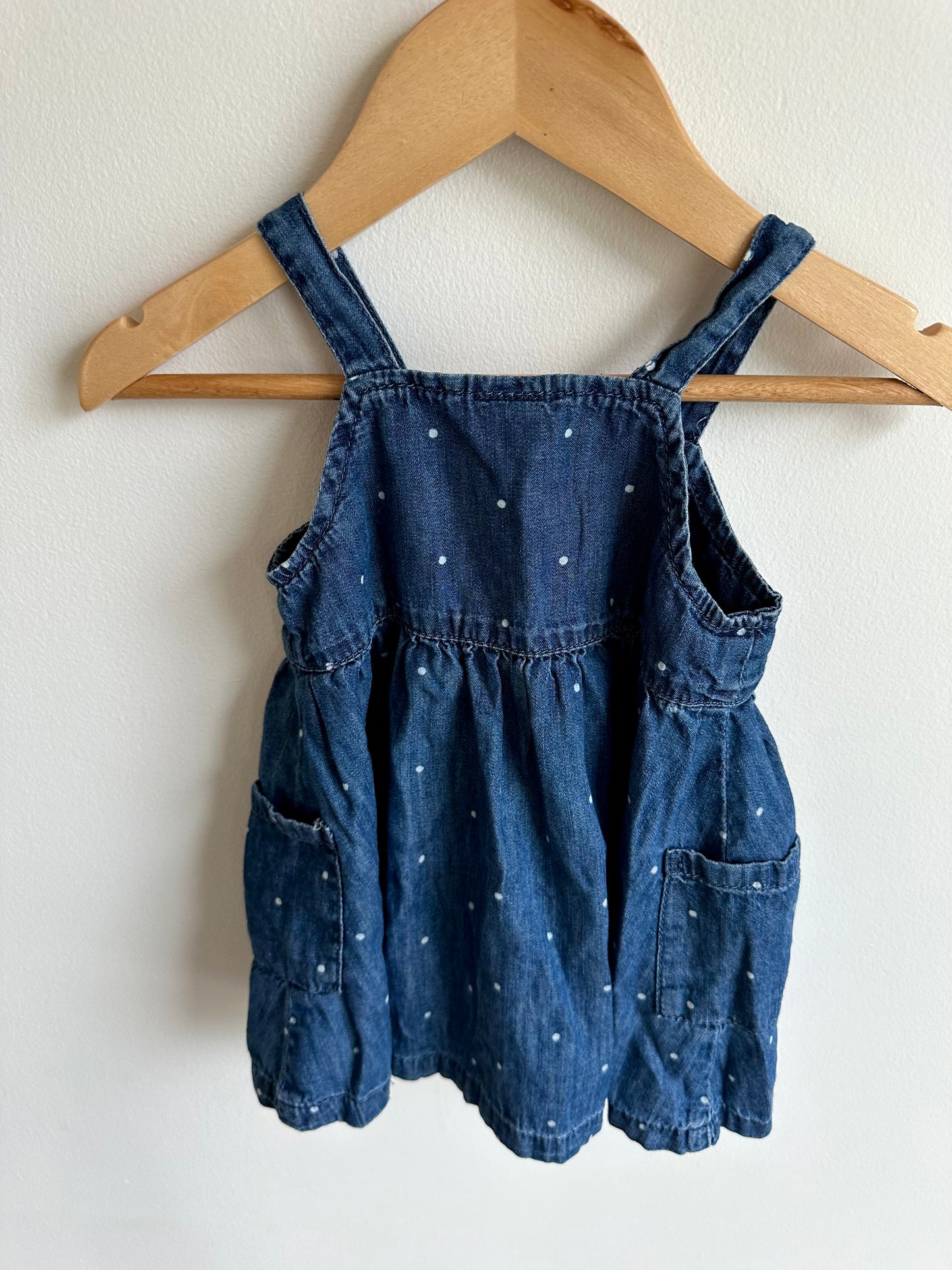 Gap Denim Dots Dress / 6-12m