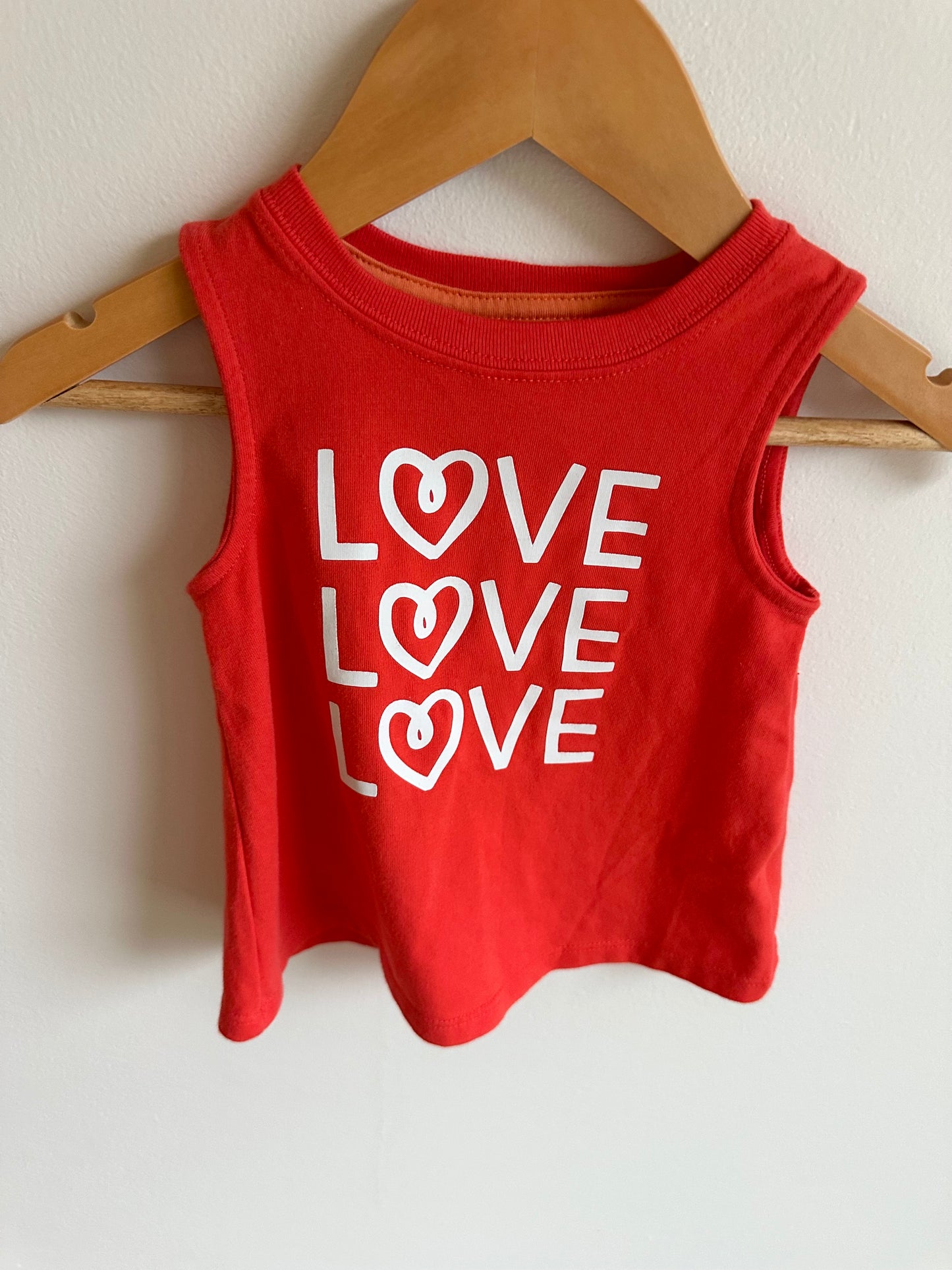 Love Open Back Tank + Striped Shorts Set / 12m
