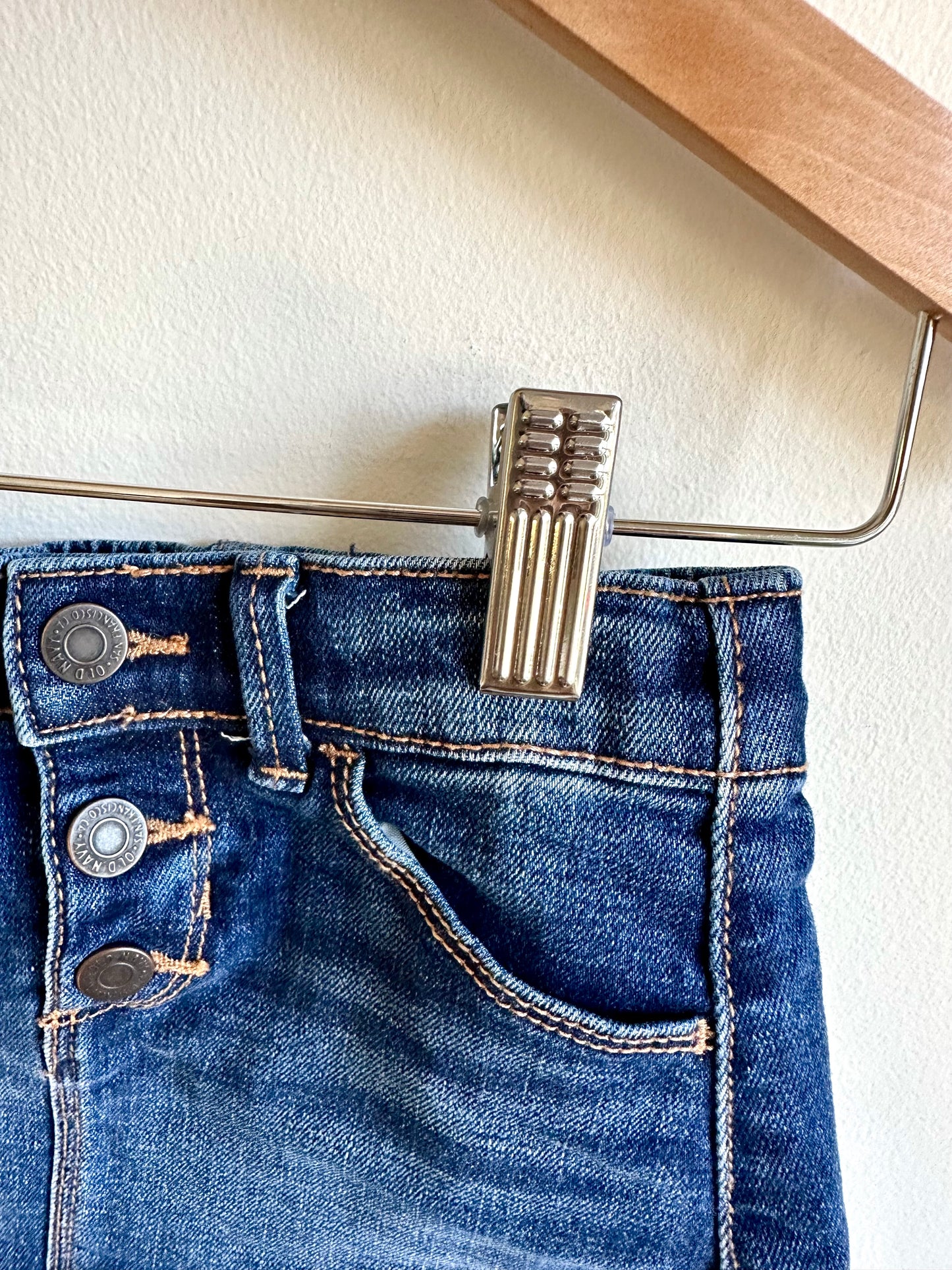 Denim Skirt with Adjustable Waist / 2T