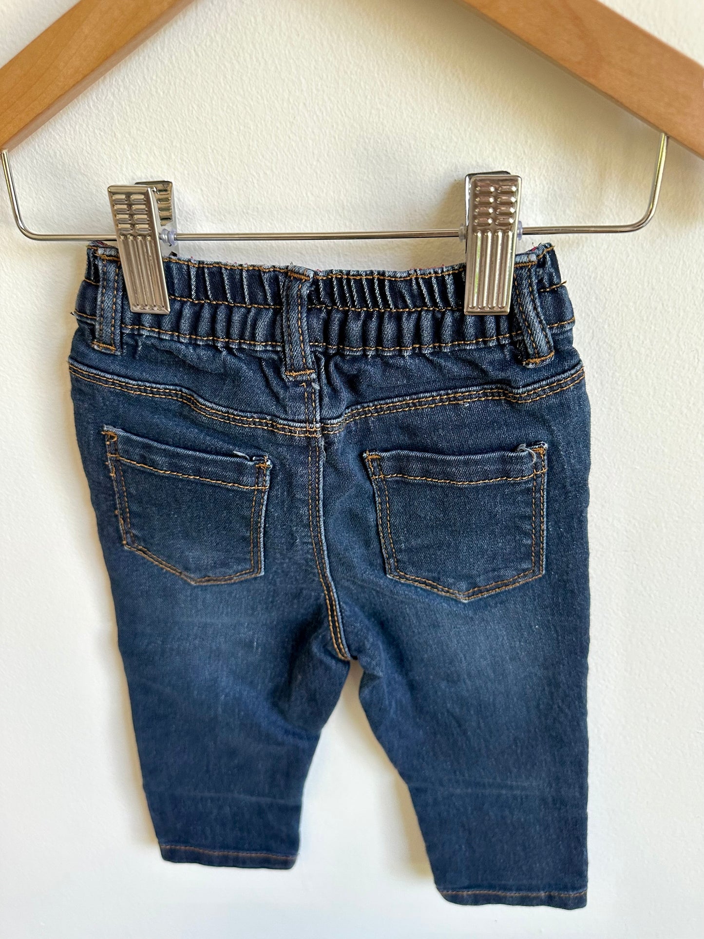 Denim Jeans with Elastic Waist / 3-6m