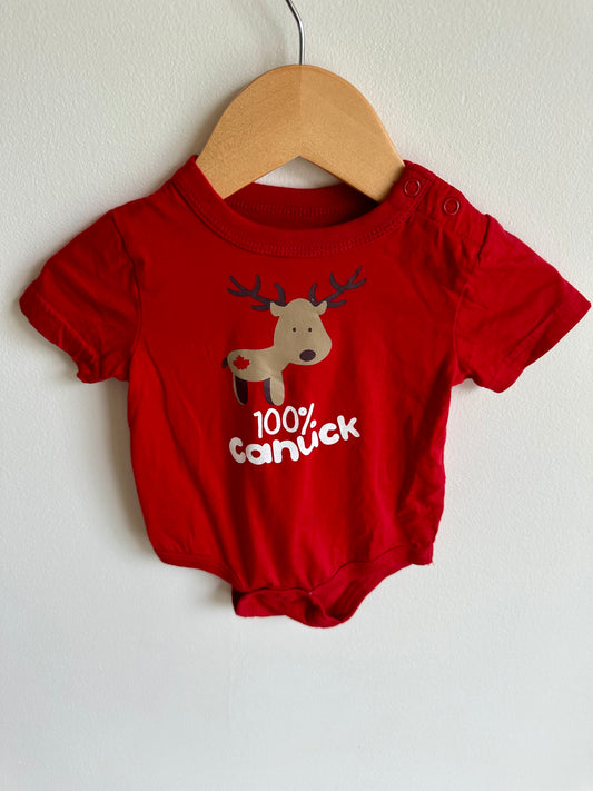 100% Canuck Bodysuits / 3-6m