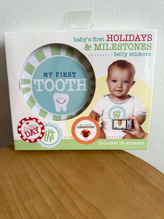 Baby Belly Milestone Stickers (In Package)