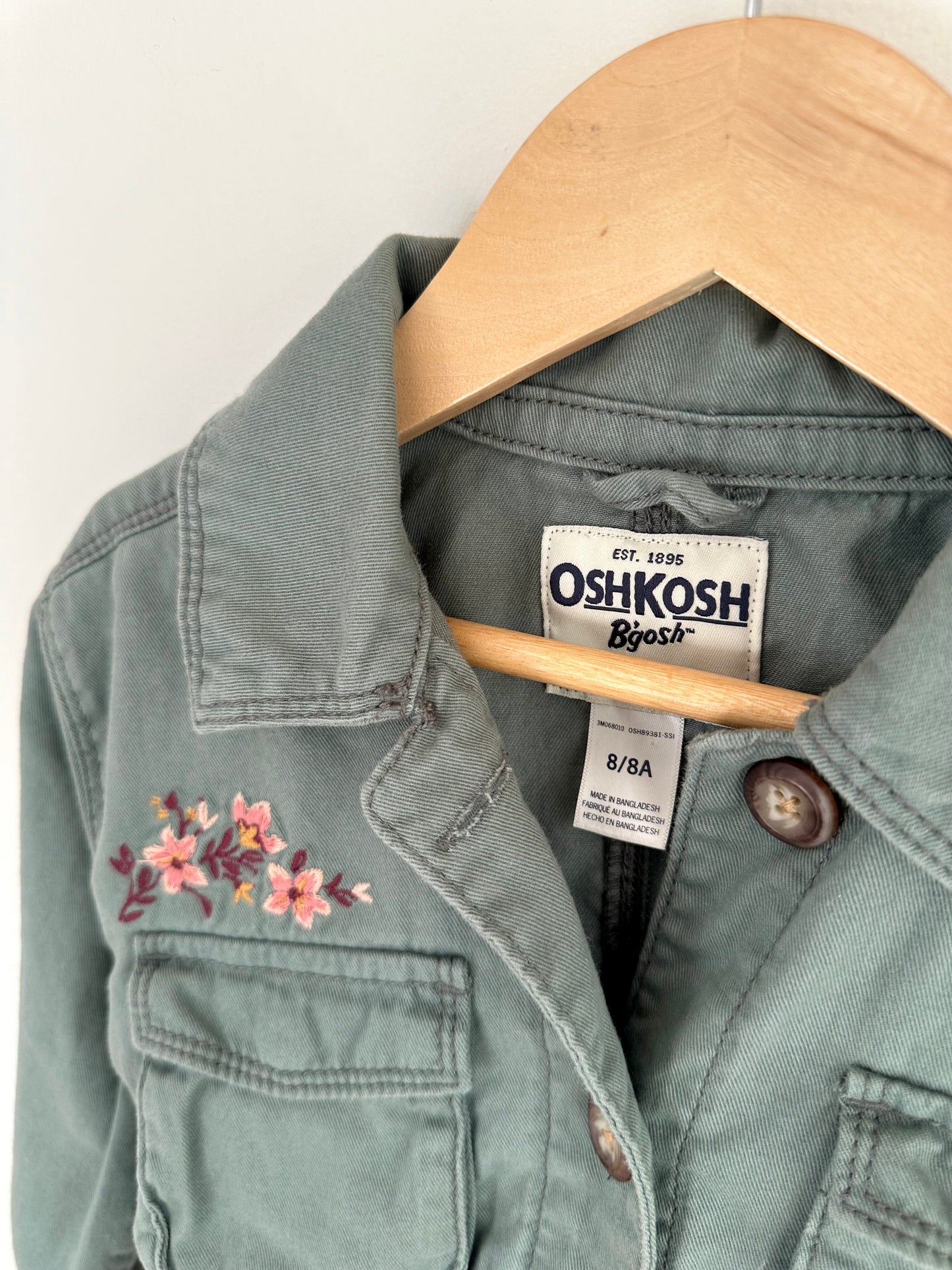OshKosh Floral Embroidered Jacket / 8 years