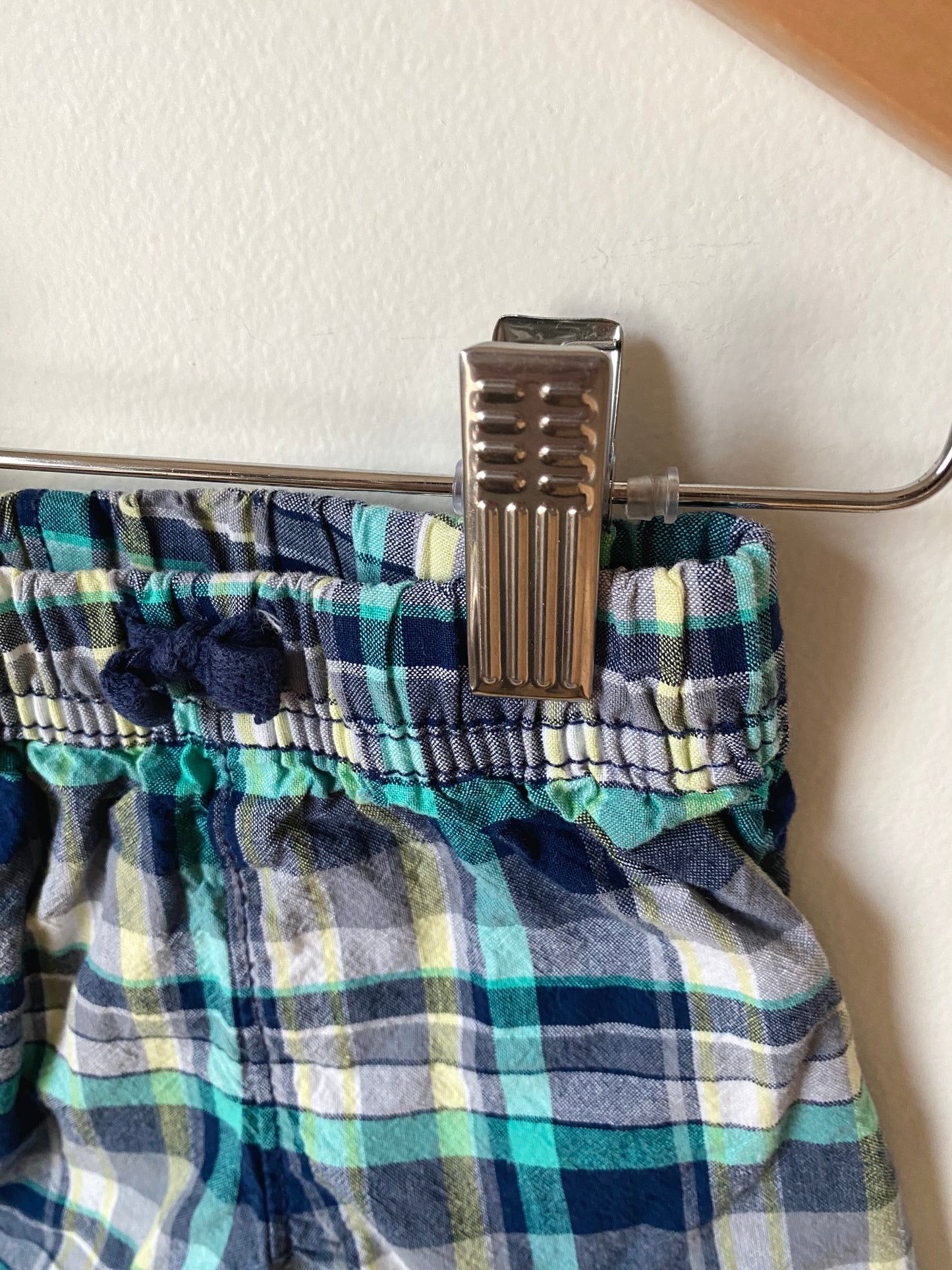 Plaid Blues Shorts / 18m