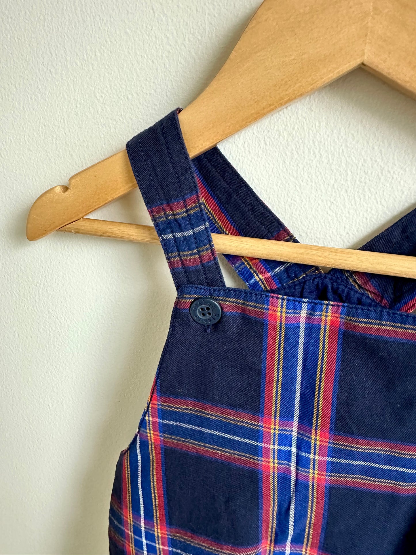 Handcrafted Plaid Dress with Pockets (With Tags) / 9-12m