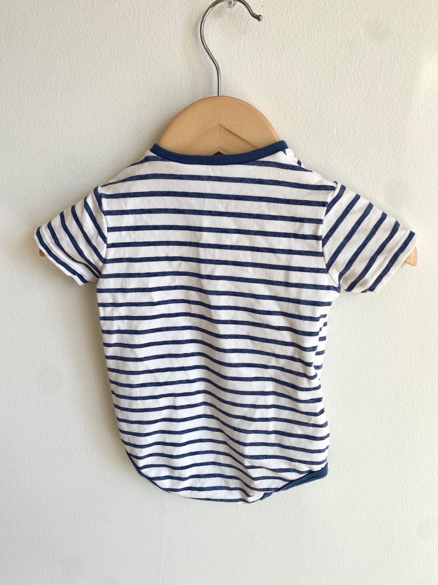 Striped Face Bodysuit / 3-6m