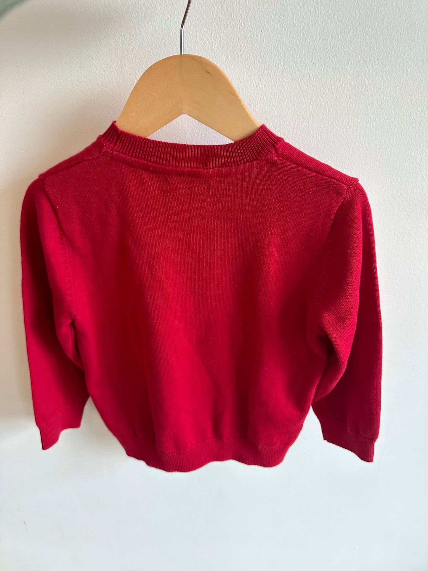 Mayoral Red Knit Crew / 3T