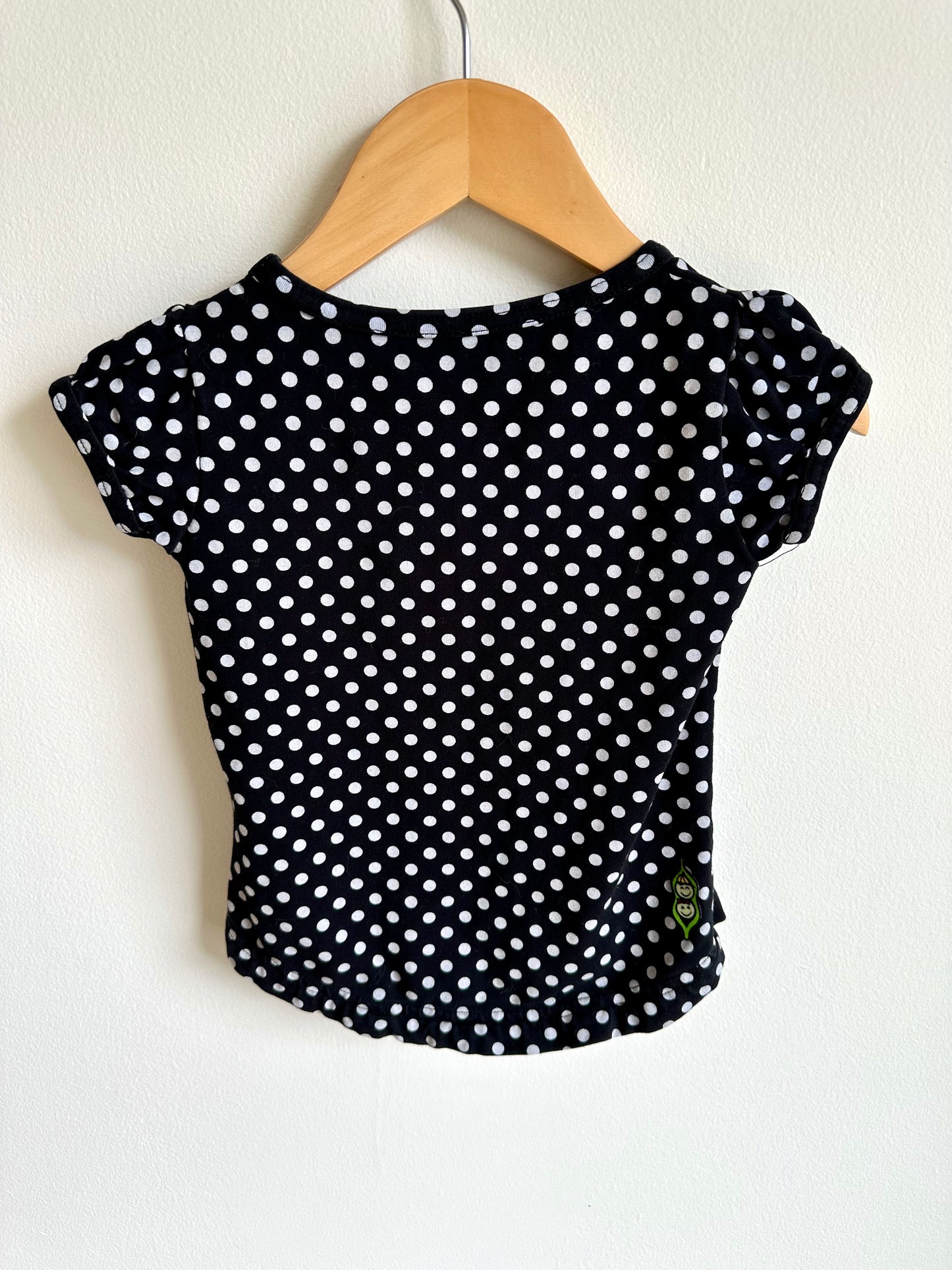 Peekaboo Beans Polkadot Top / 2T