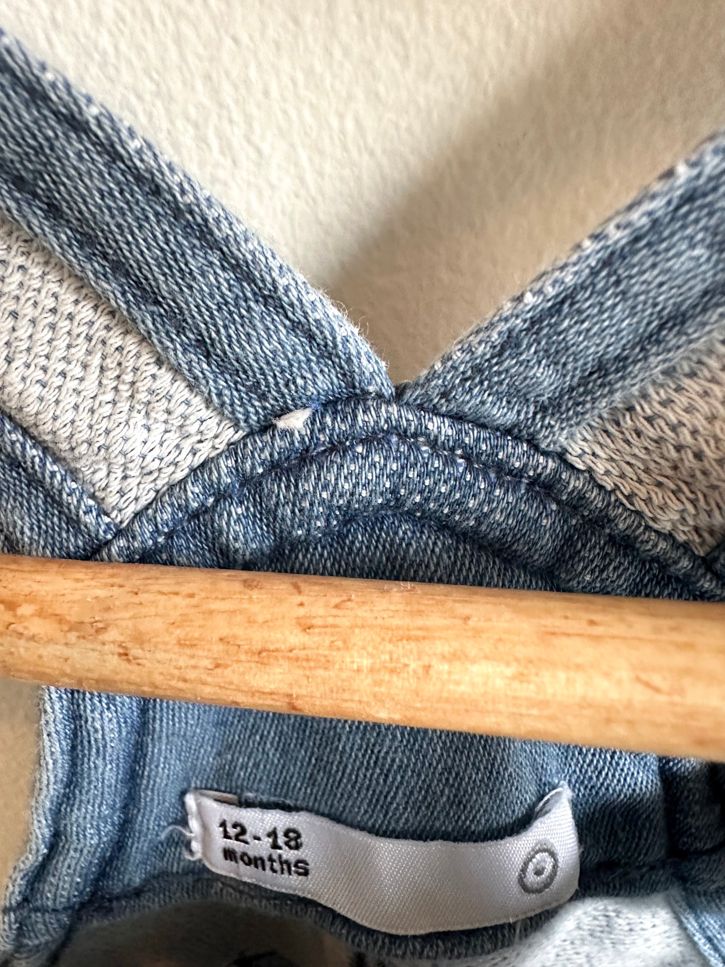 Chambray Overalls / 12-18m