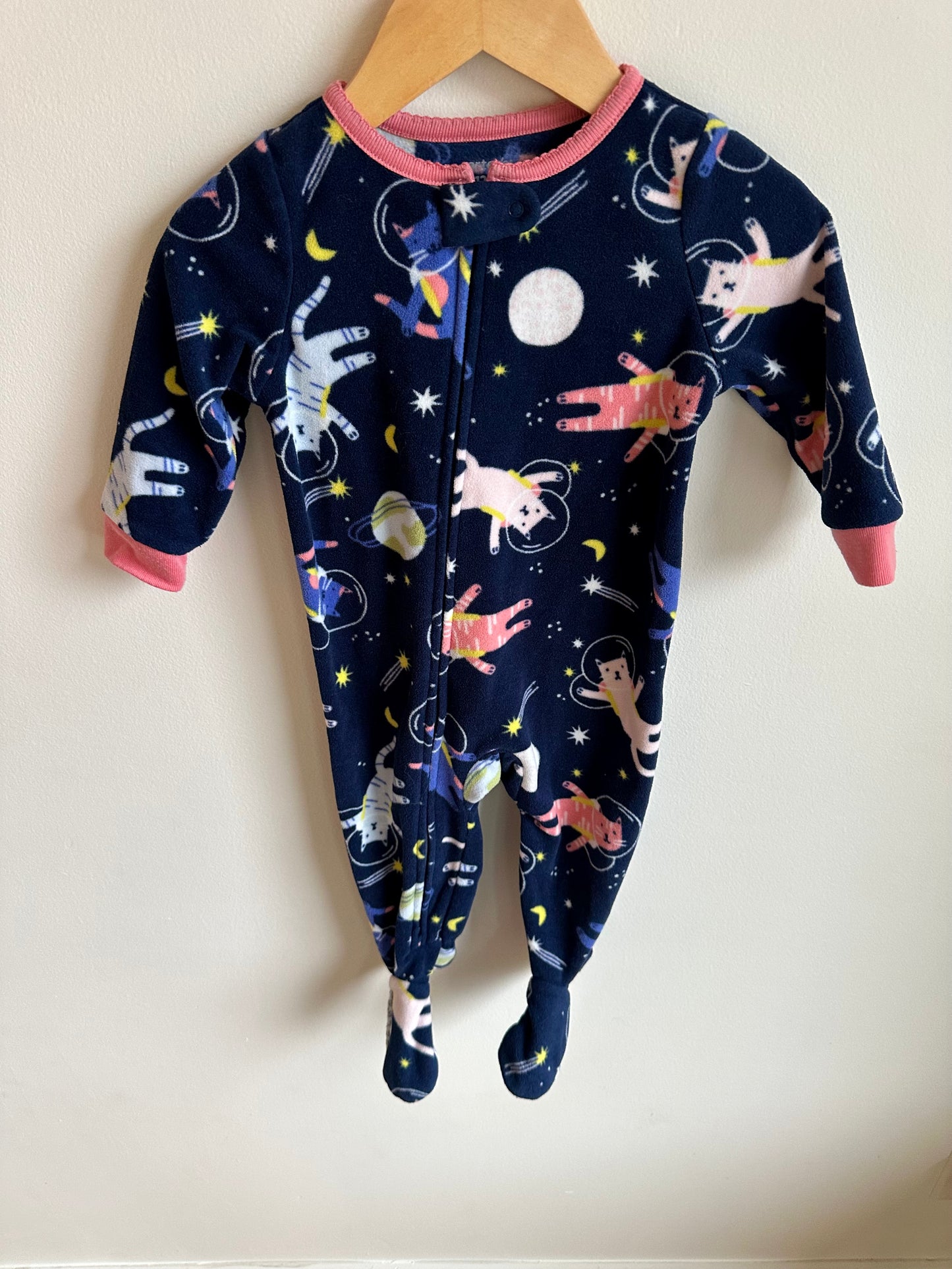 Fleece Cat Space Sleeper / 12m