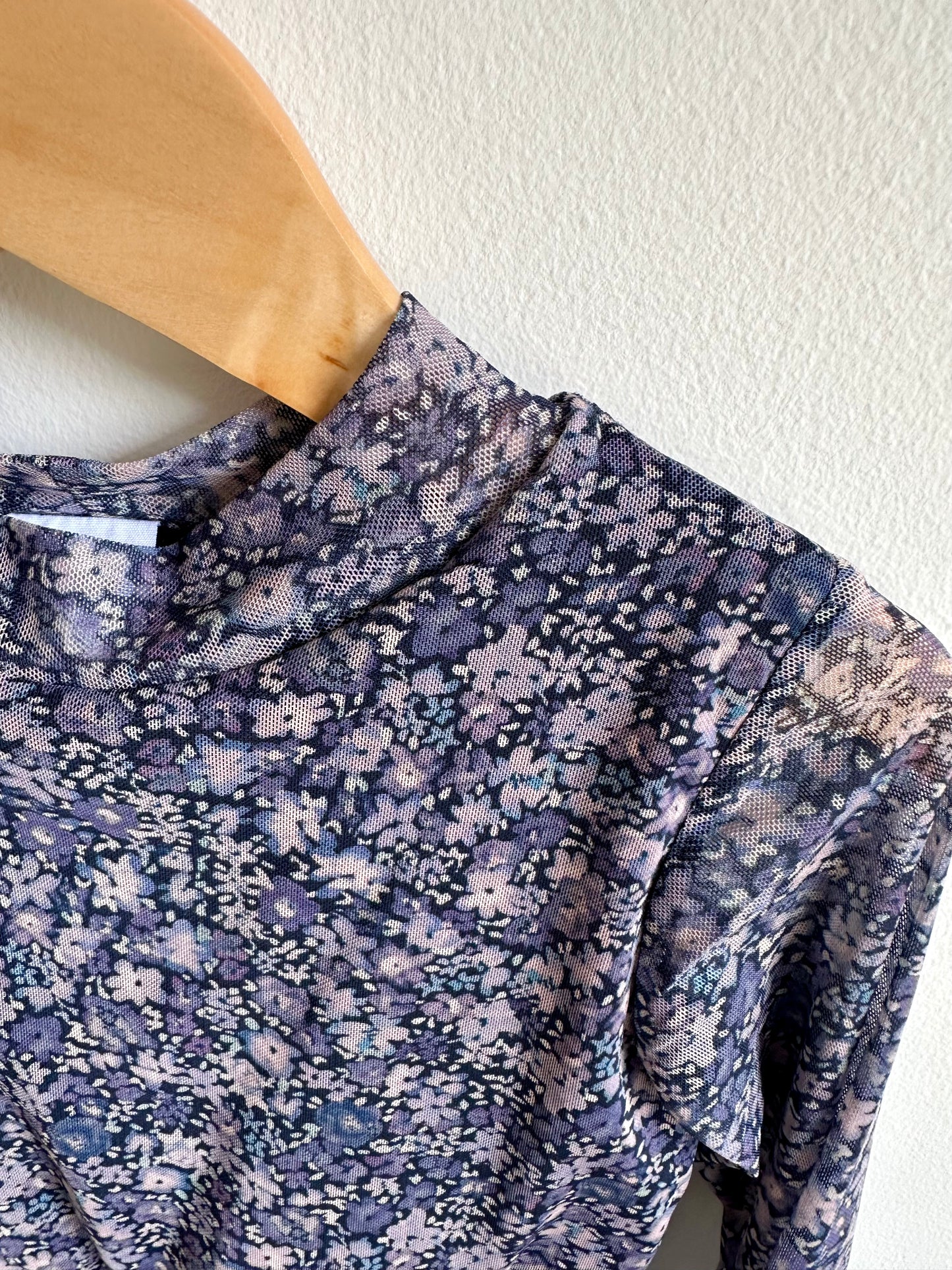 Zara Sheer Sleeve Floral Dress / 5-6 years