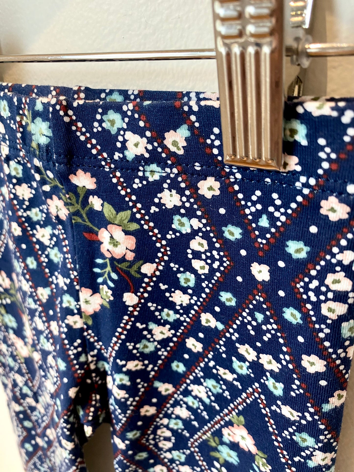 Diamond Shape Floral Pants / 18-24m