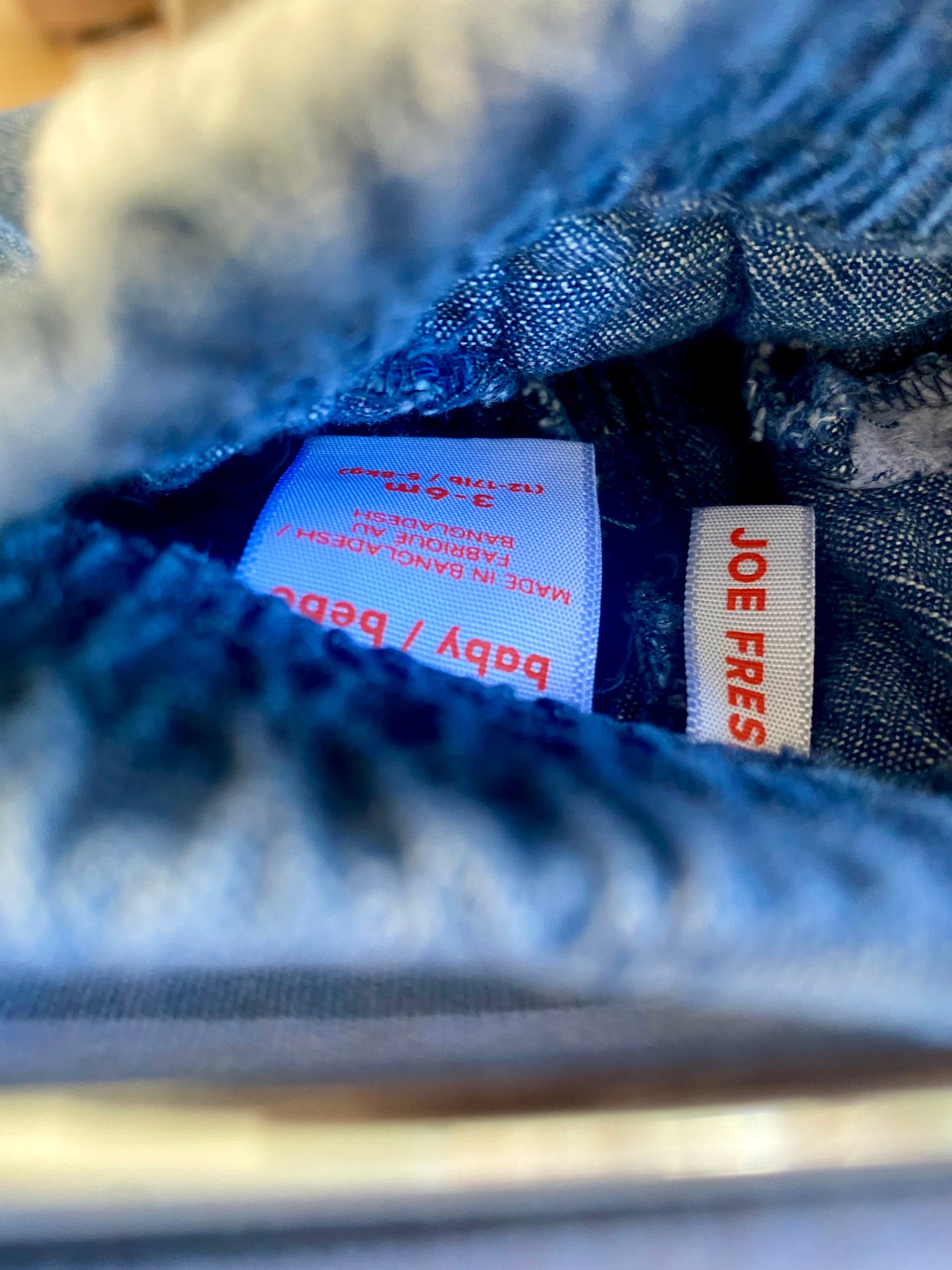 Tapered Blue Pants / 3-6m