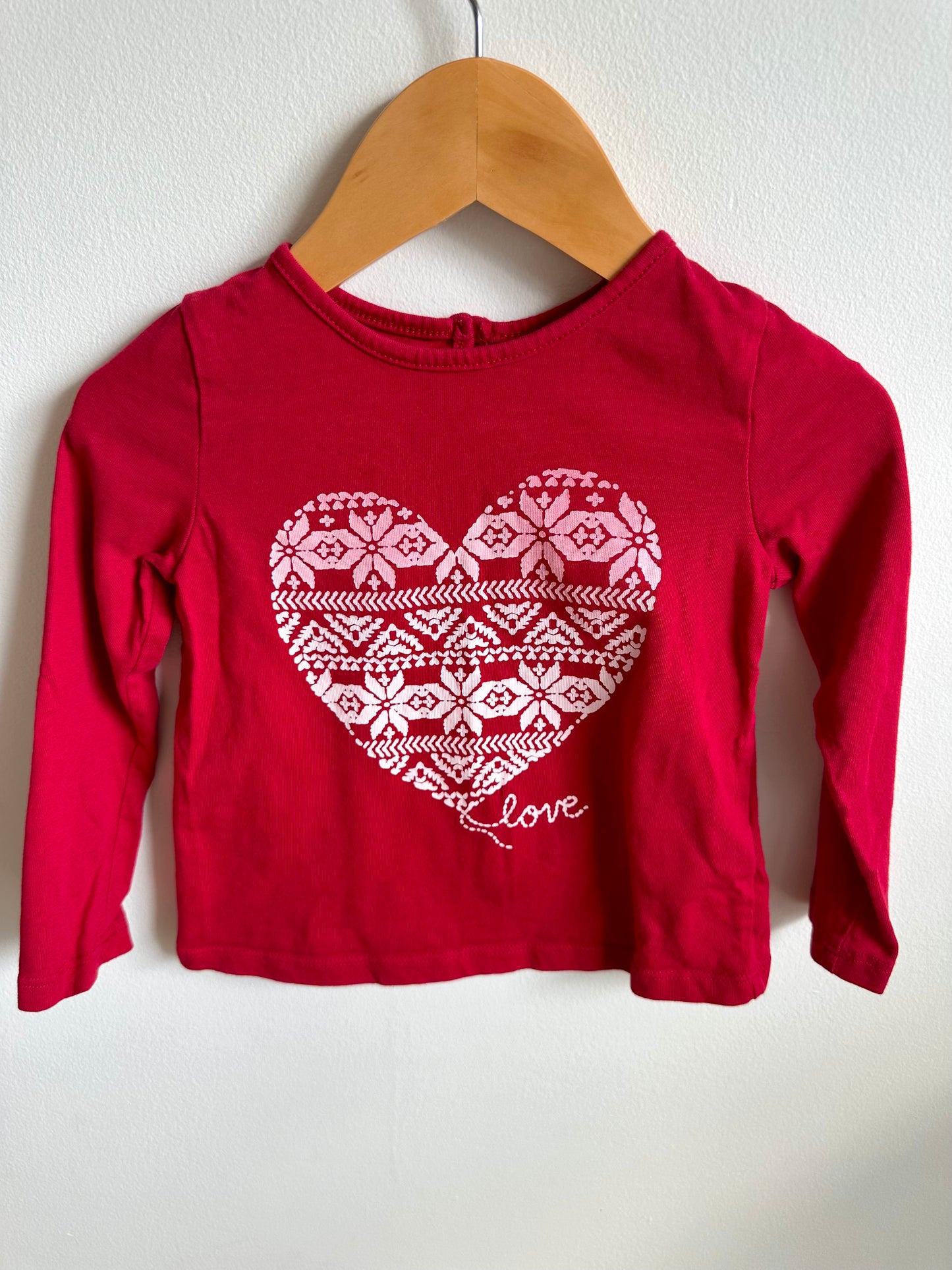 Love Red Long Sleeve / 18-24m