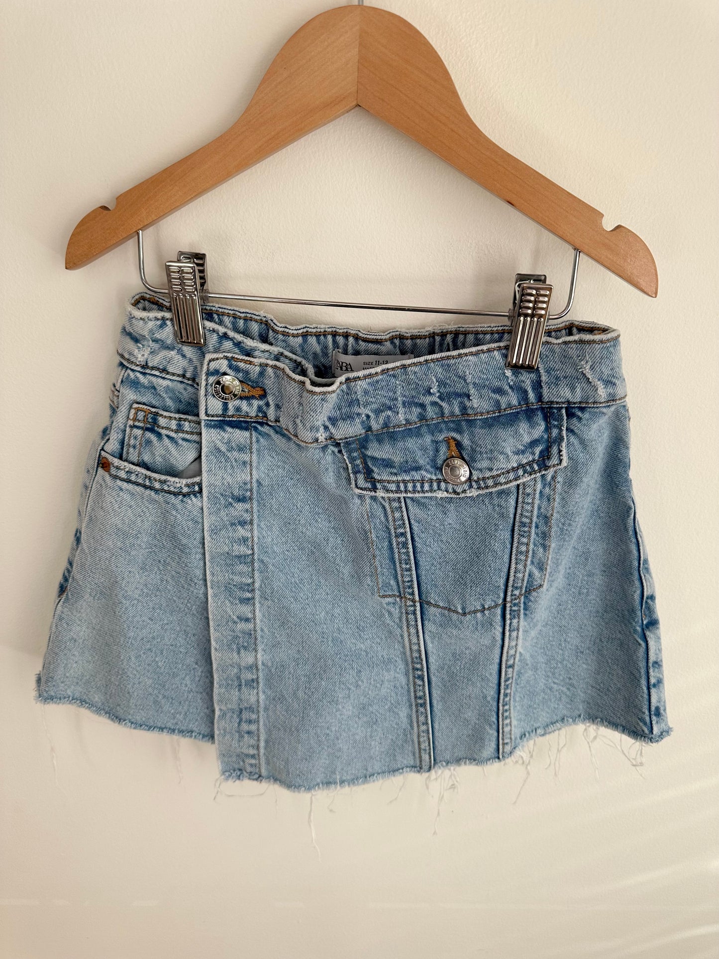 Zara Cut of Jean Shorts/Skirt / 11-12 years
