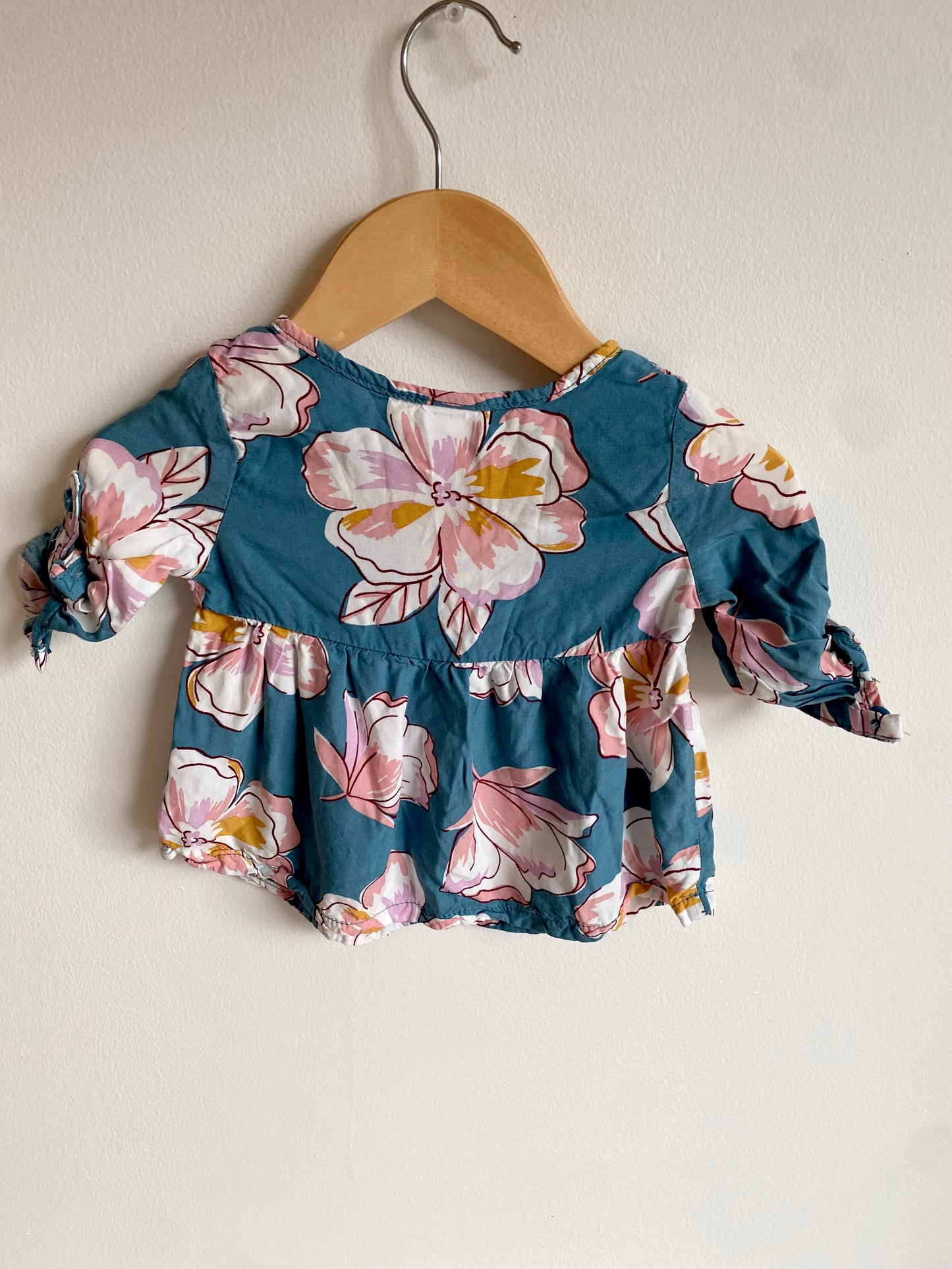 Blue Floral Tunic / 6m