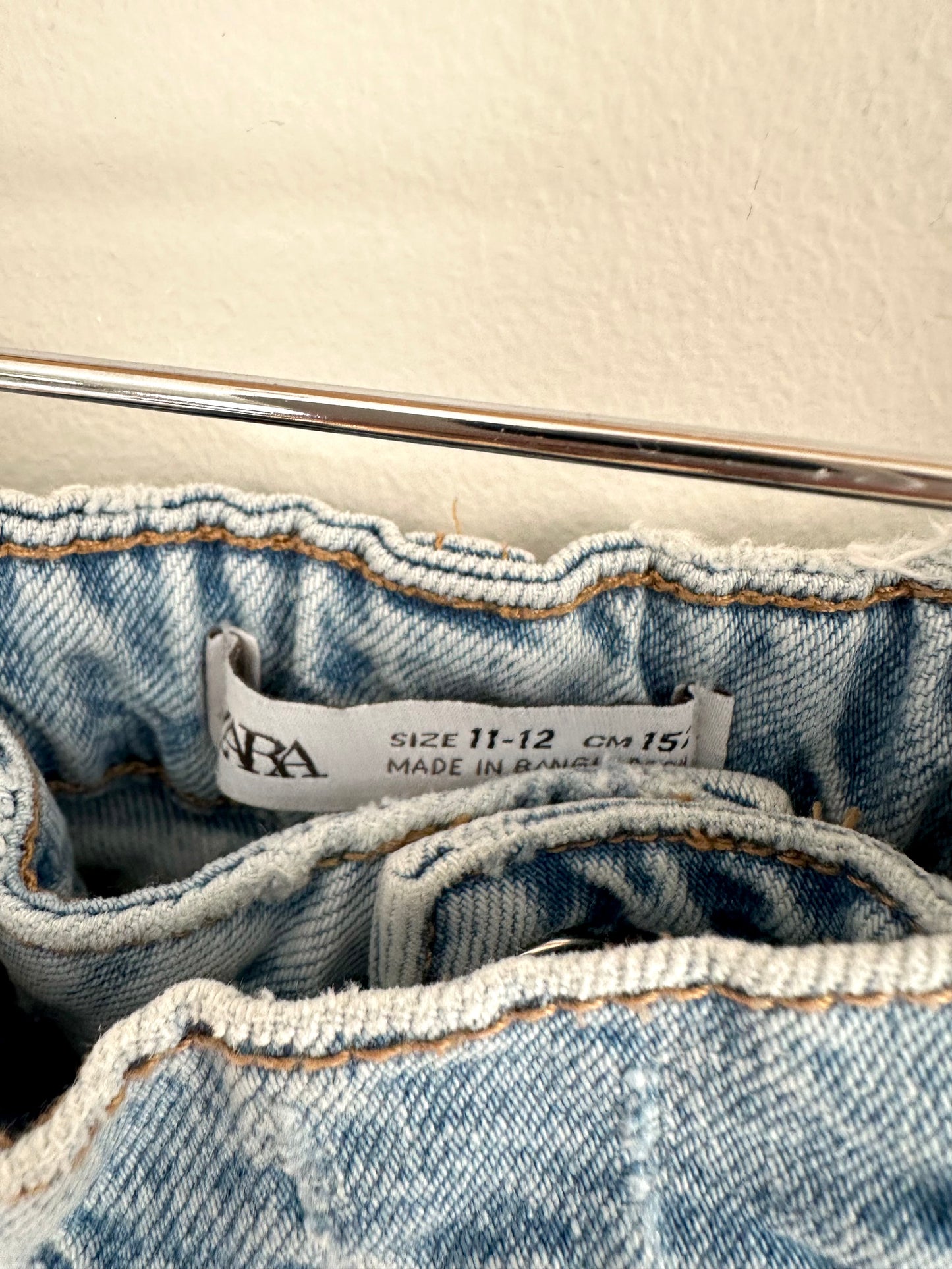 Zara Cut of Jean Shorts/Skirt / 11-12 years