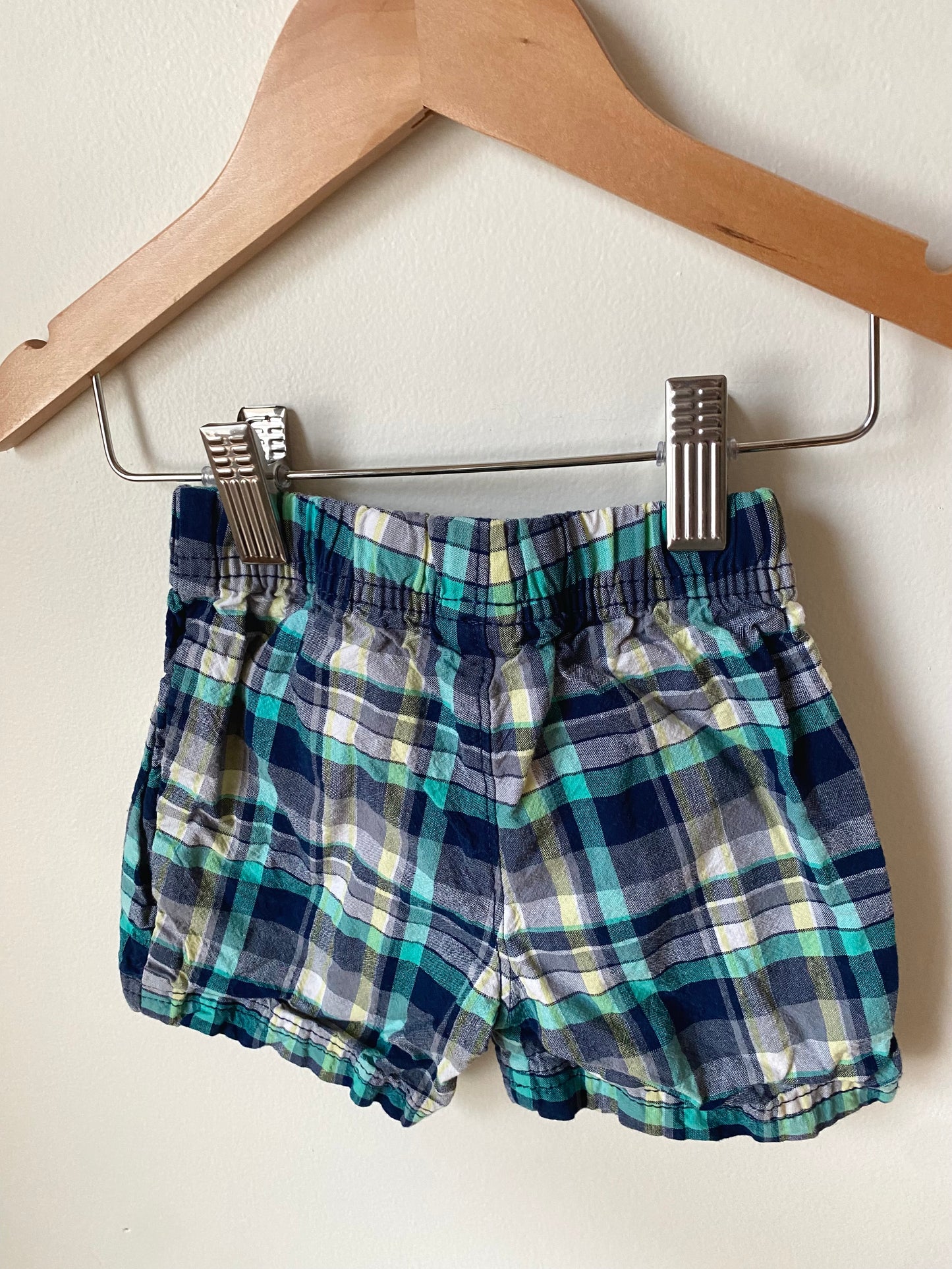 Plaid Blues Shorts / 18m