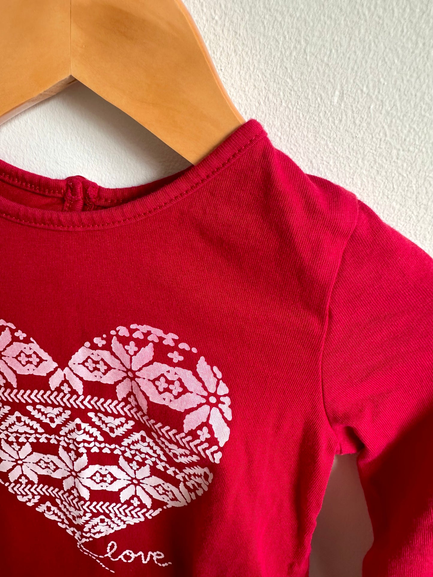Love Red Long Sleeve / 18-24m