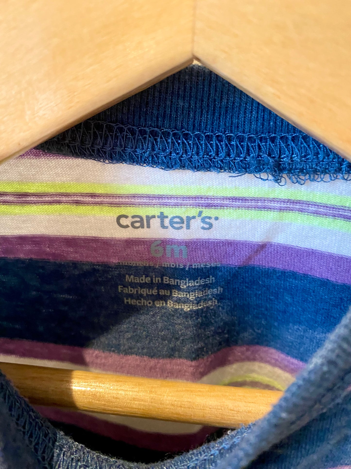 Blue Striped Colored Shirt / 6m