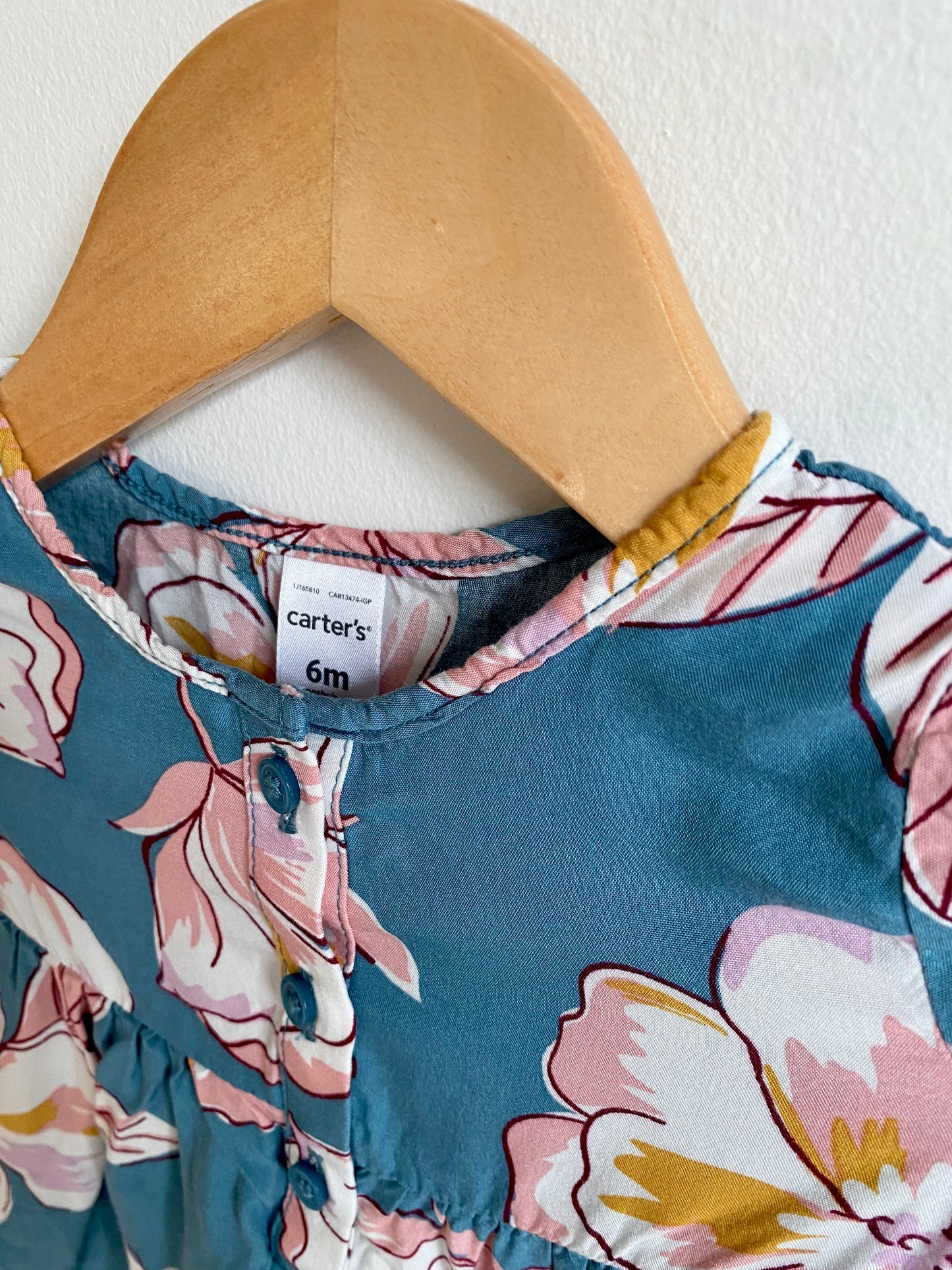 Blue Floral Tunic / 6m
