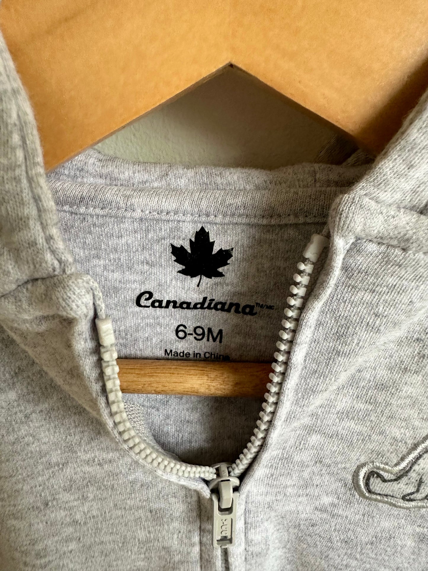Grey Bear Hoodie / 6-9m