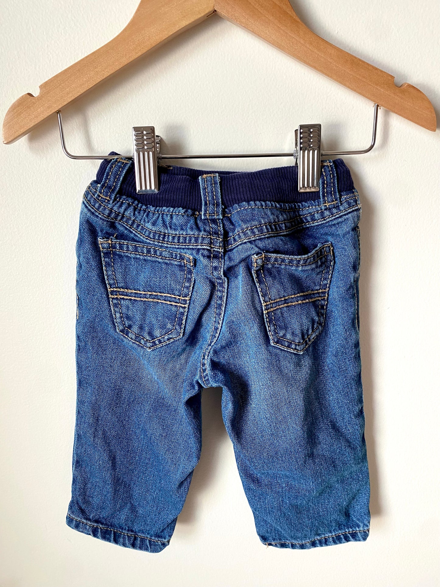 Jeans with White Drawstring / 9m