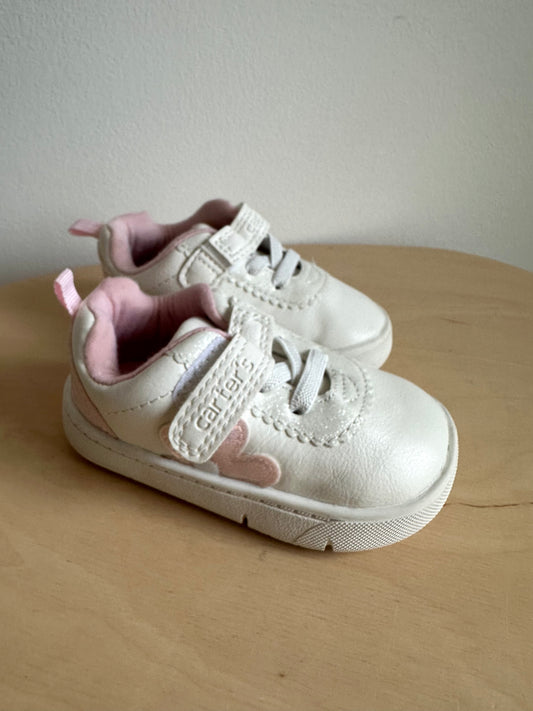 Pink Flower Sneakers / Size 3 Toddler