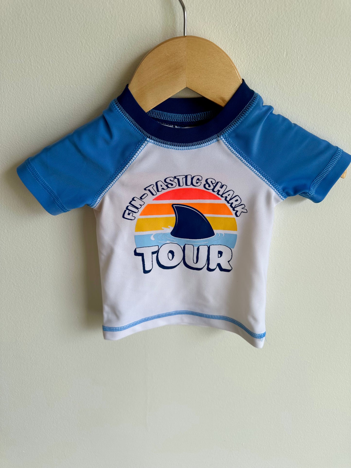 Swim T-Shirt Top Shark / 3-6m