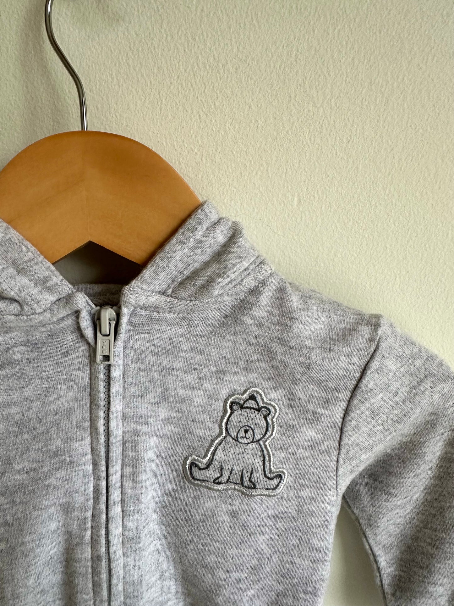 Grey Bear Hoodie / 6-9m