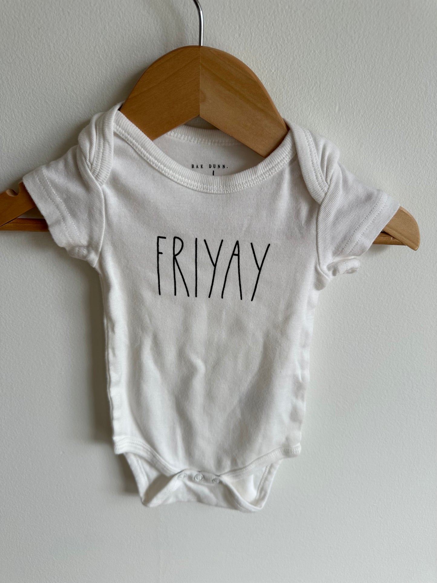Rae Dunn "FRIYAY" Bodysuit / 3m
