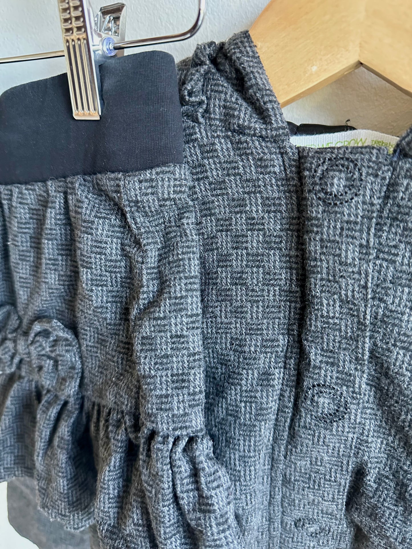 Peekaboo Beans Grey Jacket and Matching Skirt/ 4T