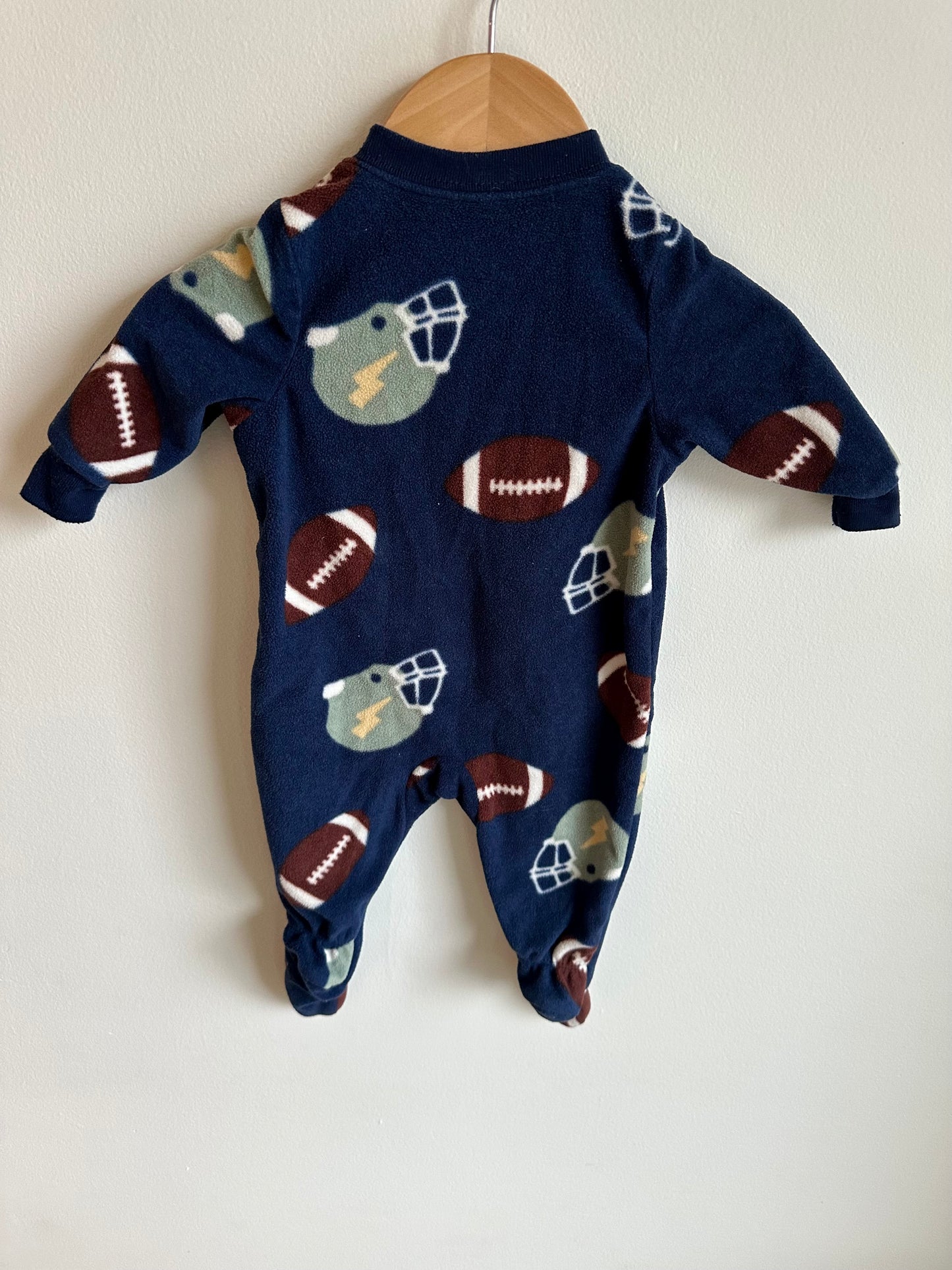 Navy Fleece Football Helmet Sleeper / 3m