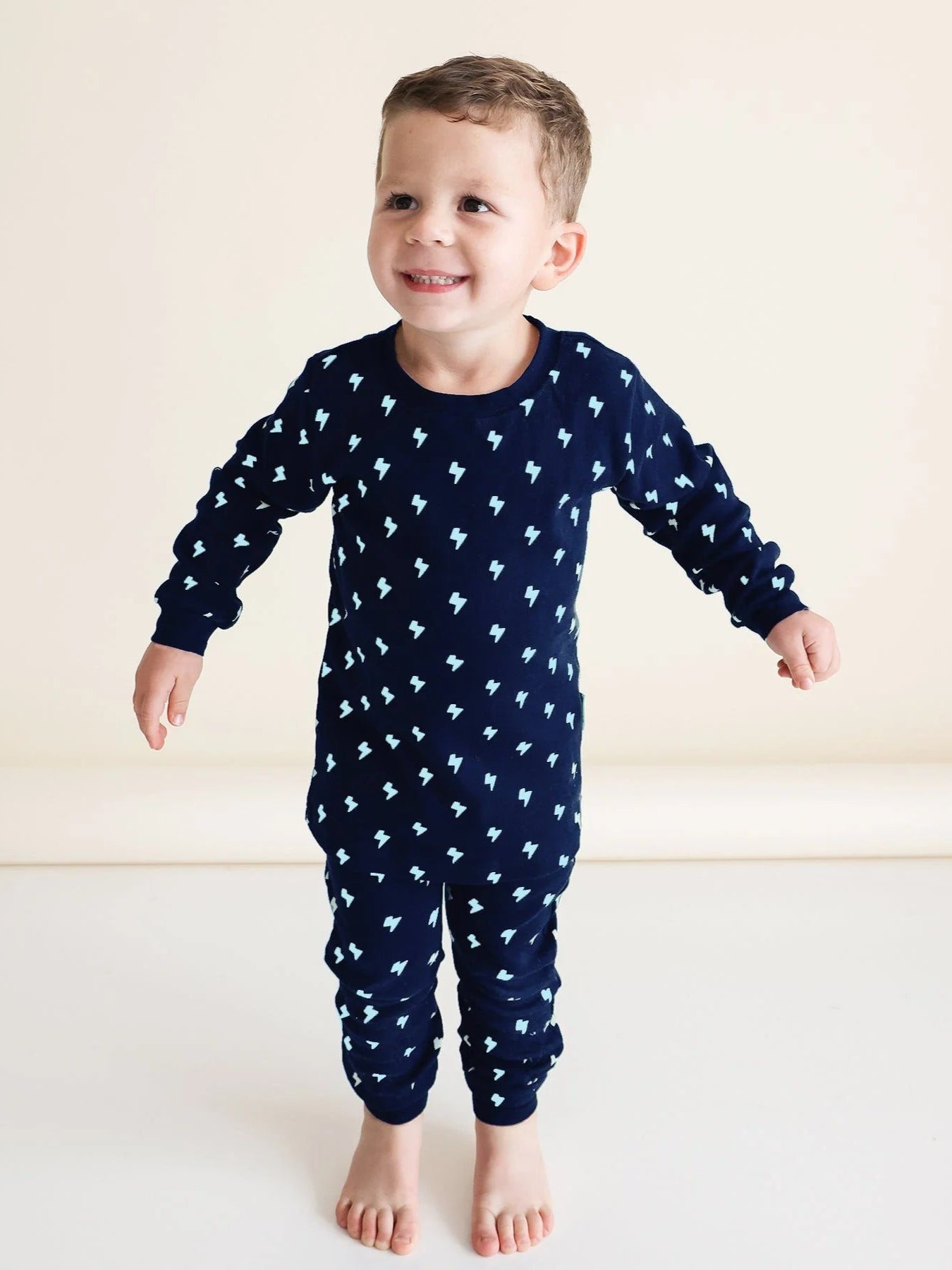 Parade Navy Lightening PJ Top + Bottoms Set (New Retail Item) 7-8 years