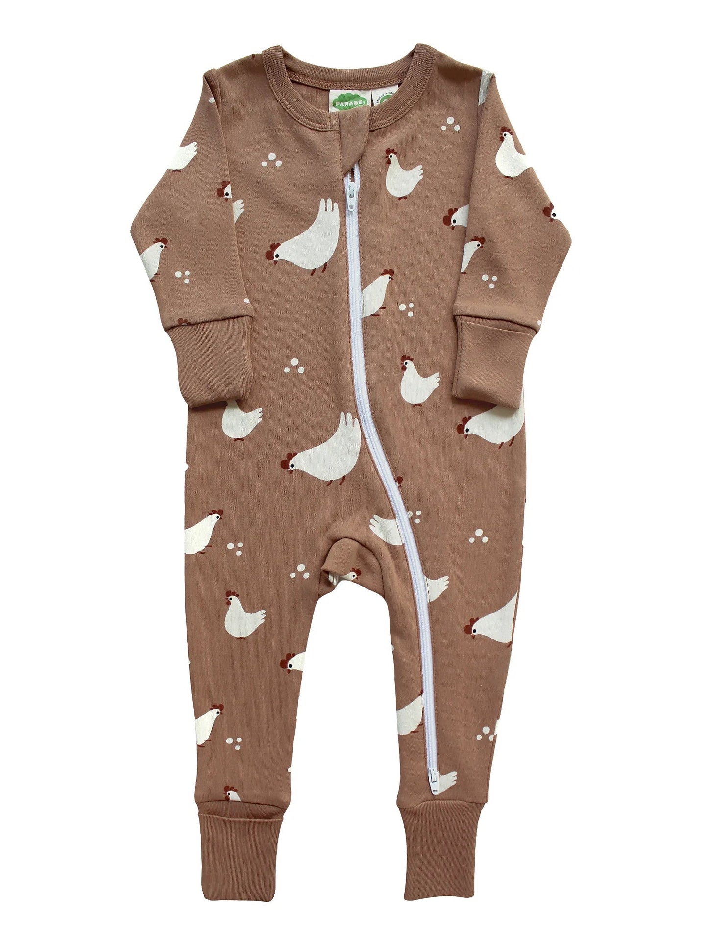 Organic Long Sleeve Chickens Sleeper (New Retail Item)/ 0-3m