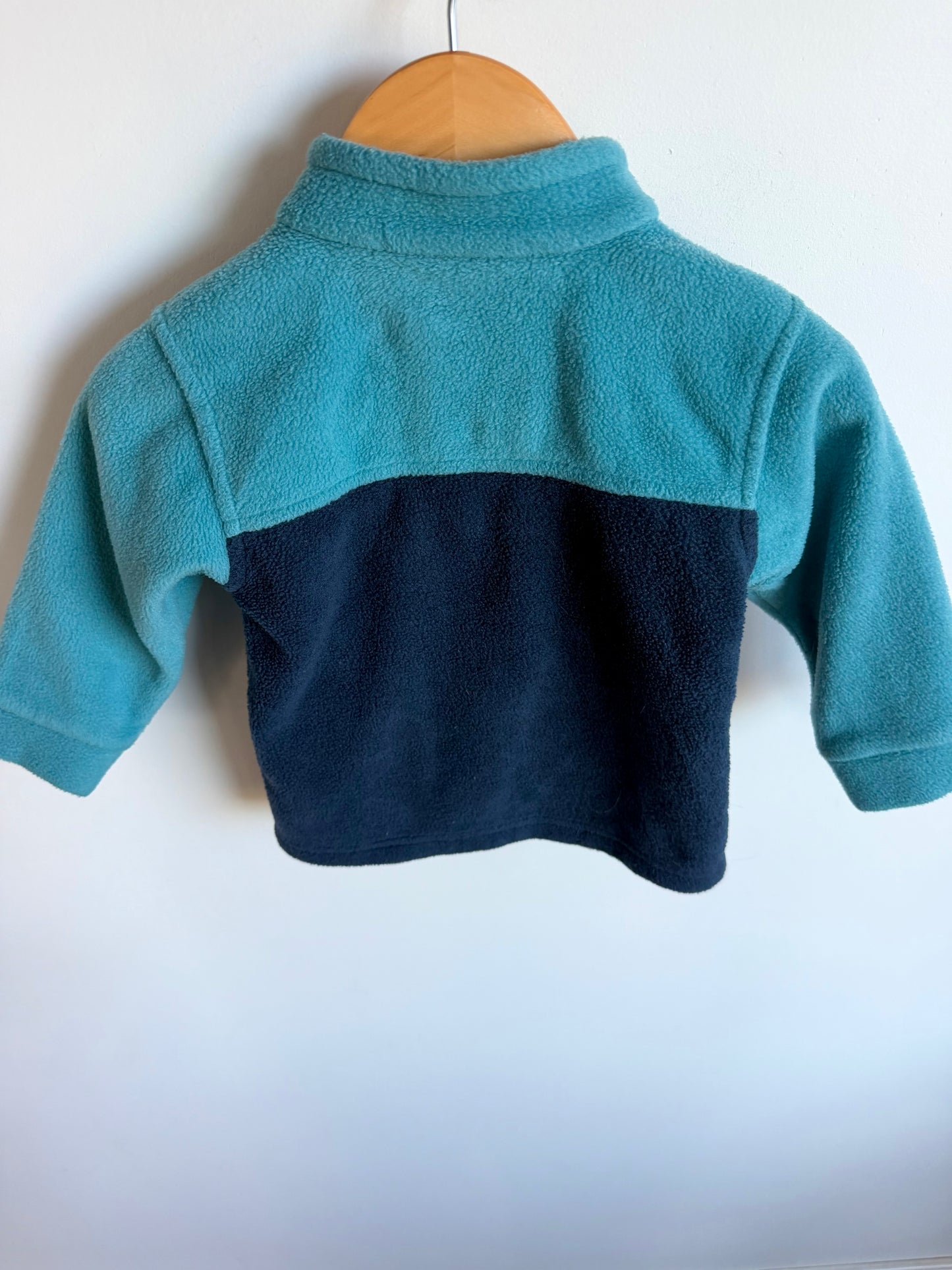 Columbia Two Toned Zipper Sweater / 12-18m