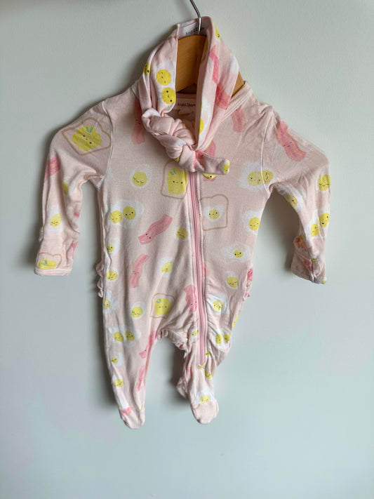 Angel Dear Breakfast Bamboo Sleeper + Headband Set / 0-3m