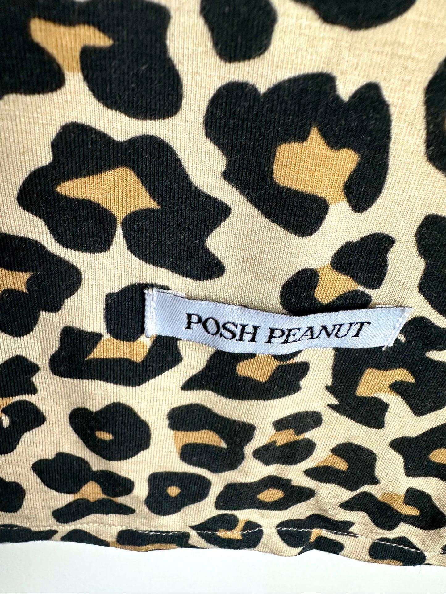 Posh Peanut Animal Print Bamboo Swaddle Blanket + Headband (0-3m)