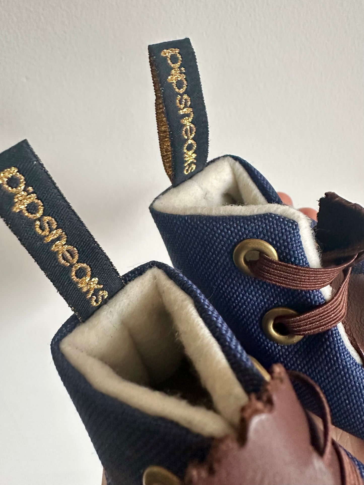 Navy + Brown Shoes / Size 1 Infant
