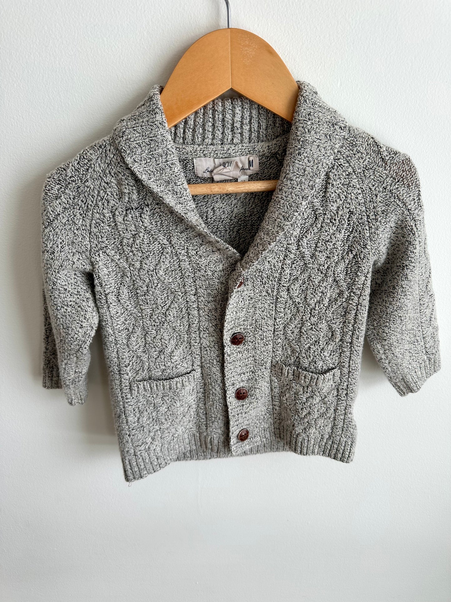 Grey Cardigan / 12-18m