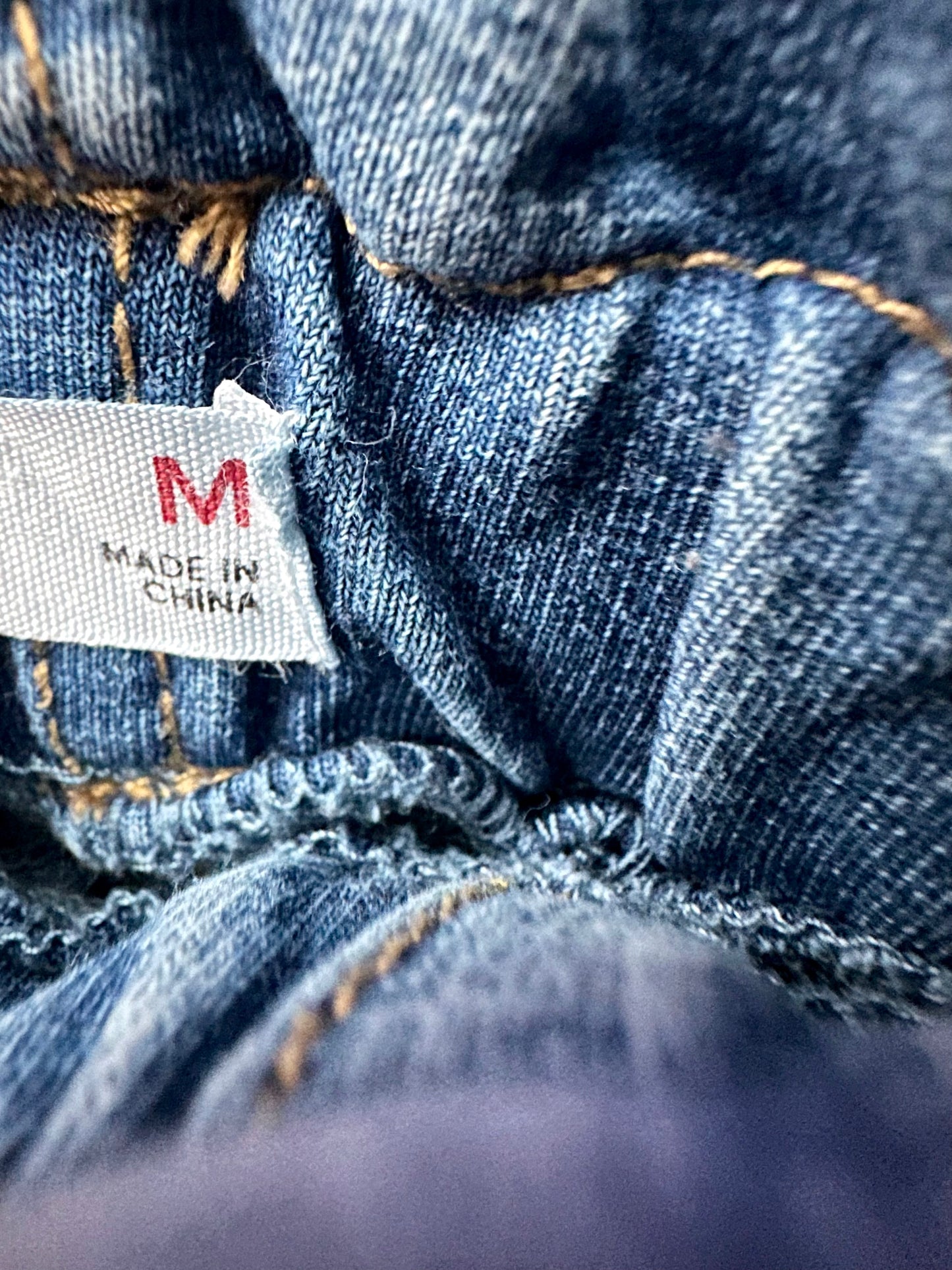 Chambray Belted Pants / 10-12 years