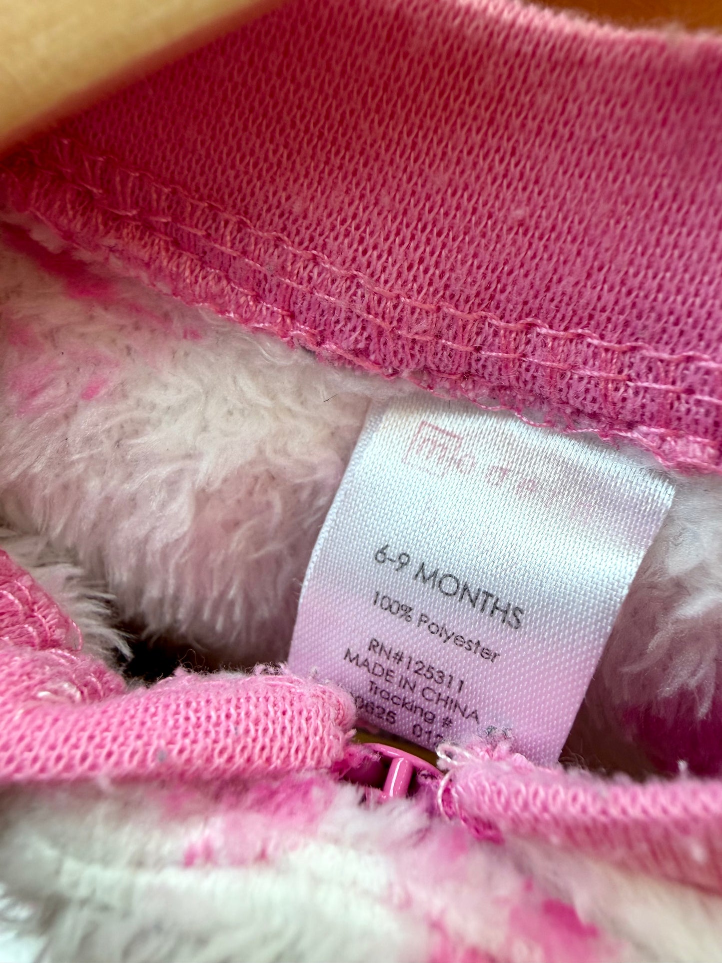 Heart Fleece Sleeper / 6-9m