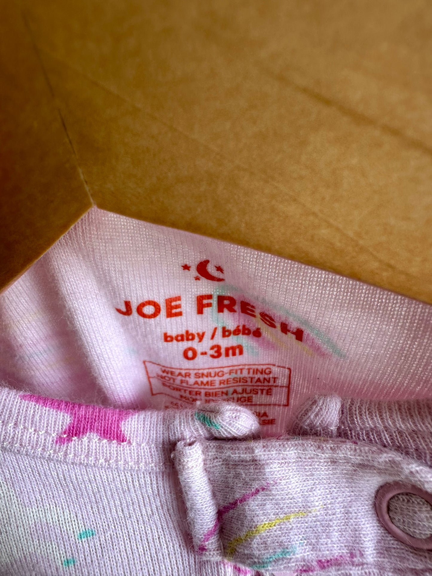 Unicorn Pink Footed Sleeper / 0-3m