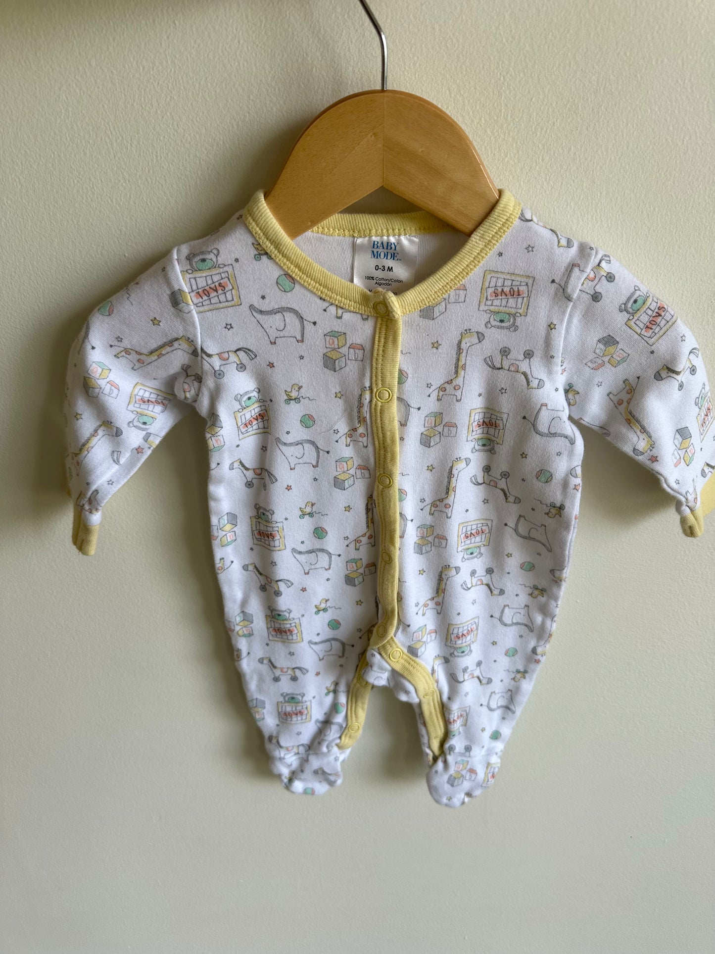 Animal Toy Sleeper / 0-3m