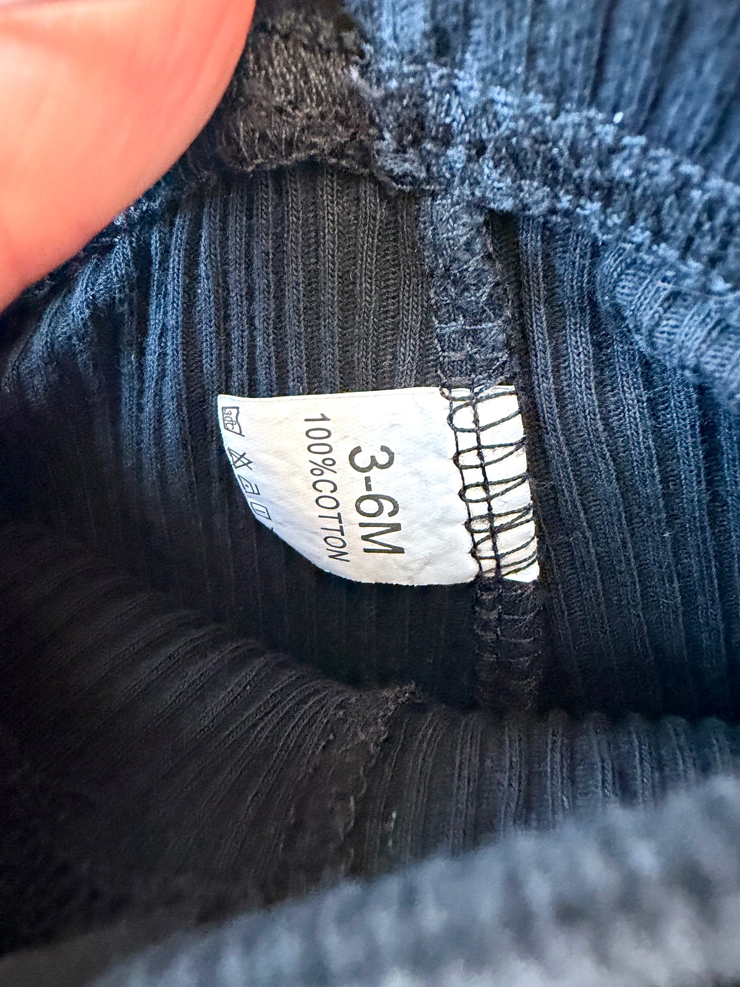Black Flared Pants / 3-6m