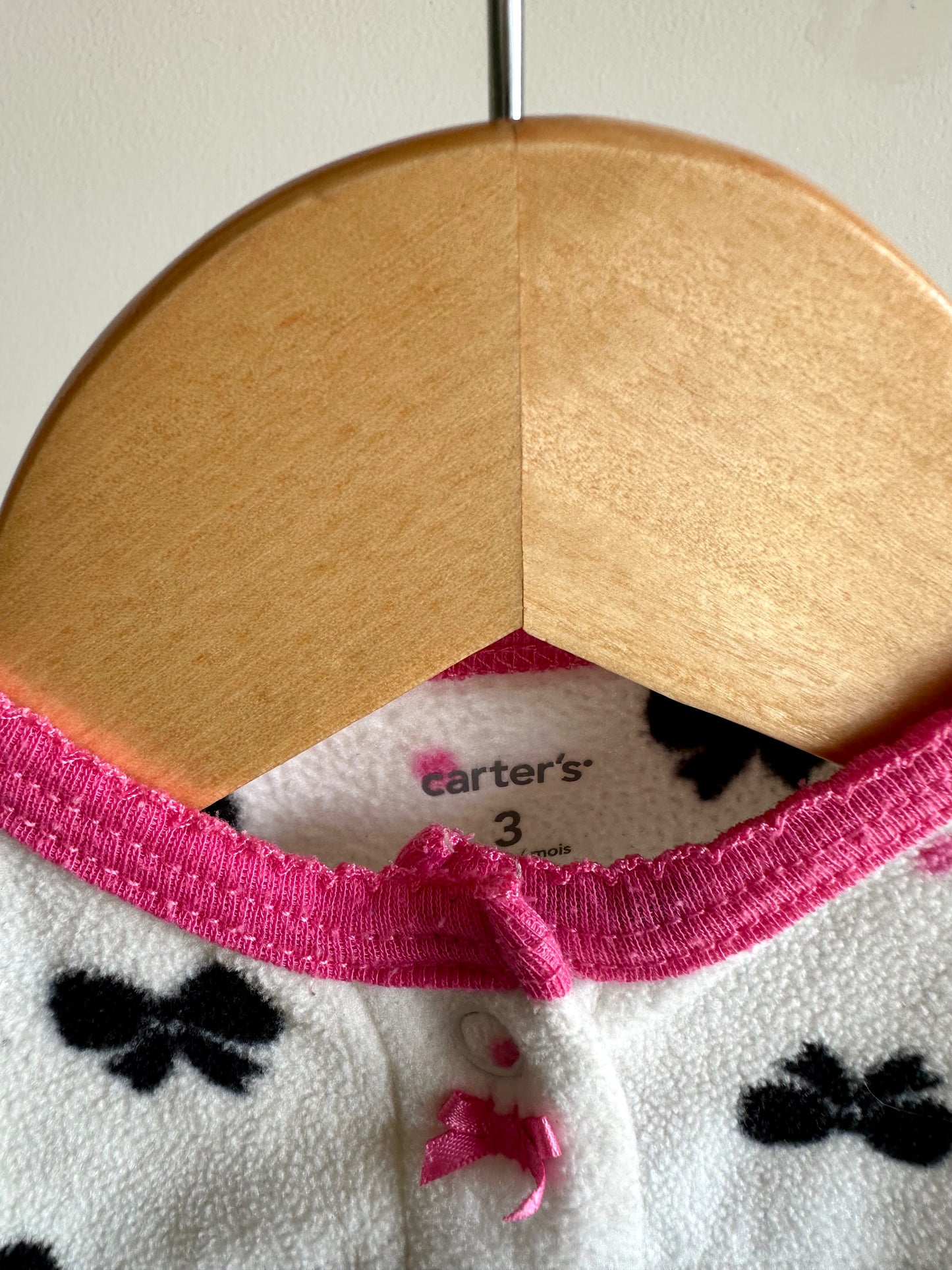 Bow Fleece Sleeper / 3m