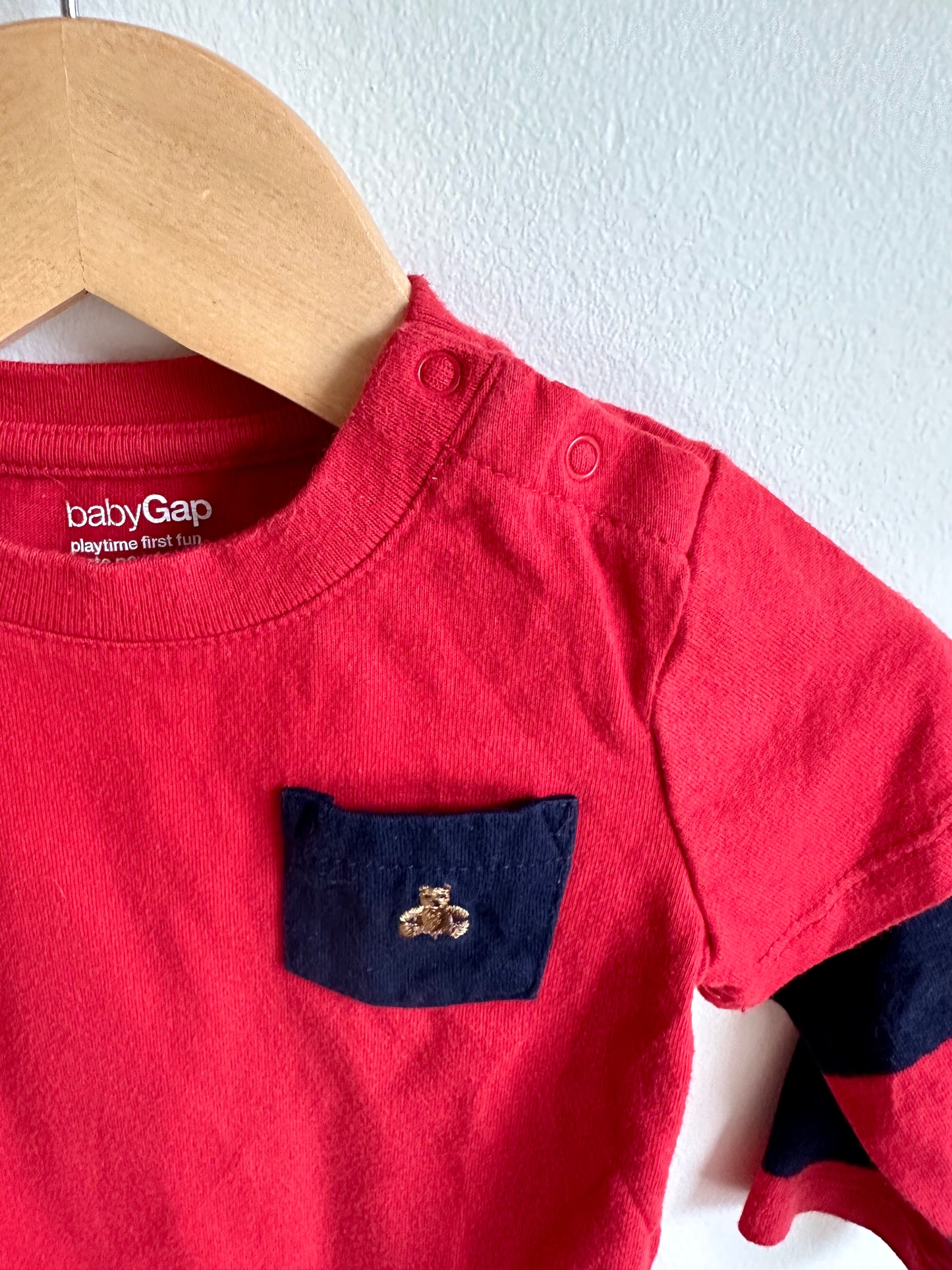 Gap Striped Arm Long Sleeve / 6-12m