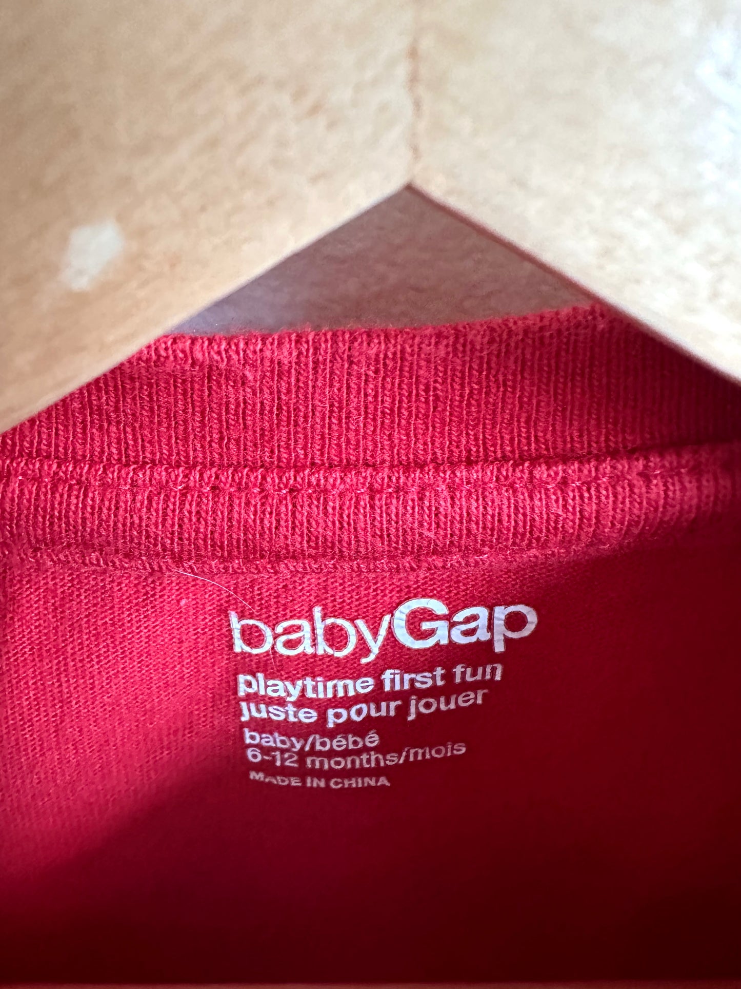 Gap Striped Arm Long Sleeve / 6-12m