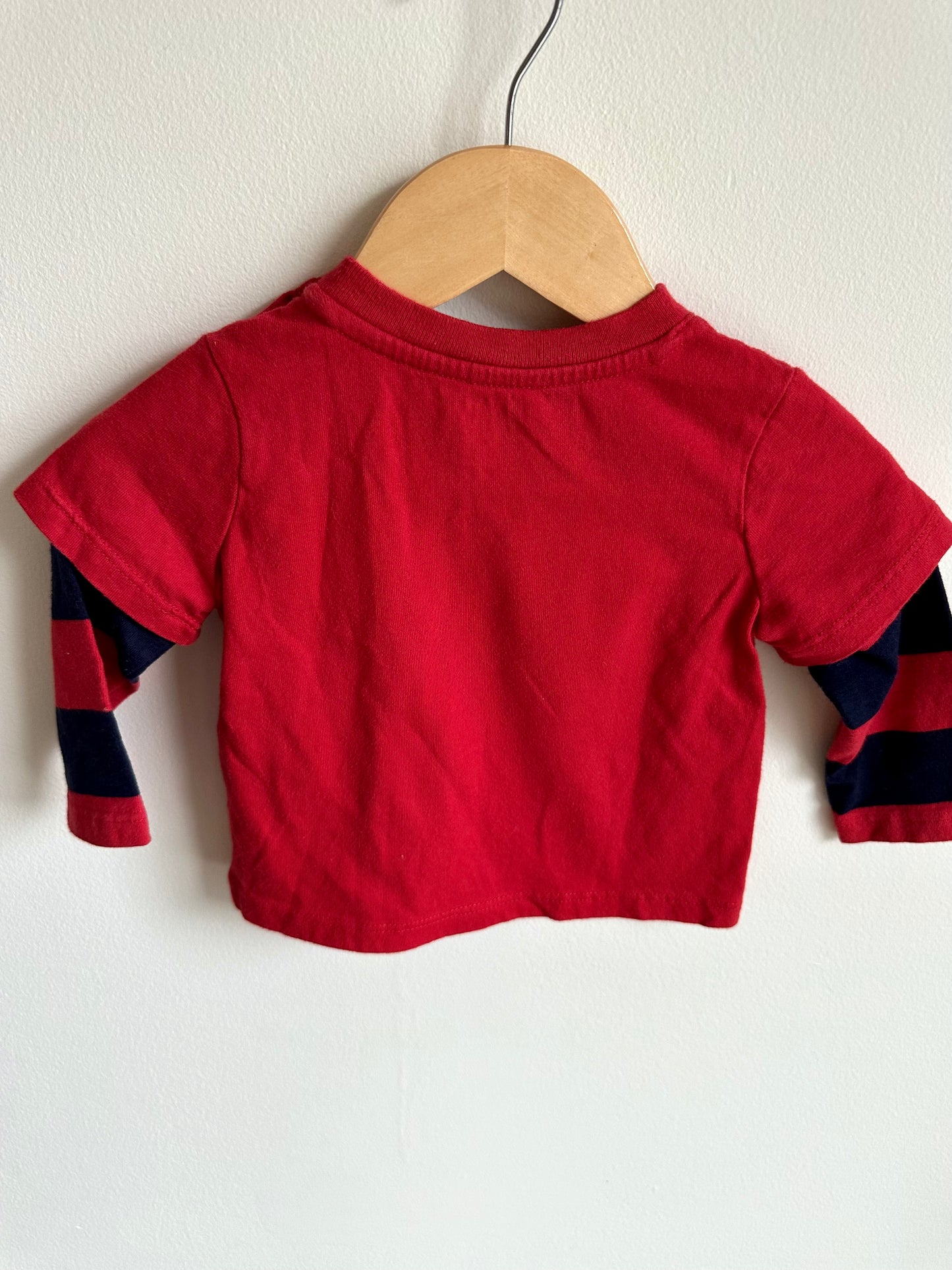 Gap Striped Arm Long Sleeve / 6-12m