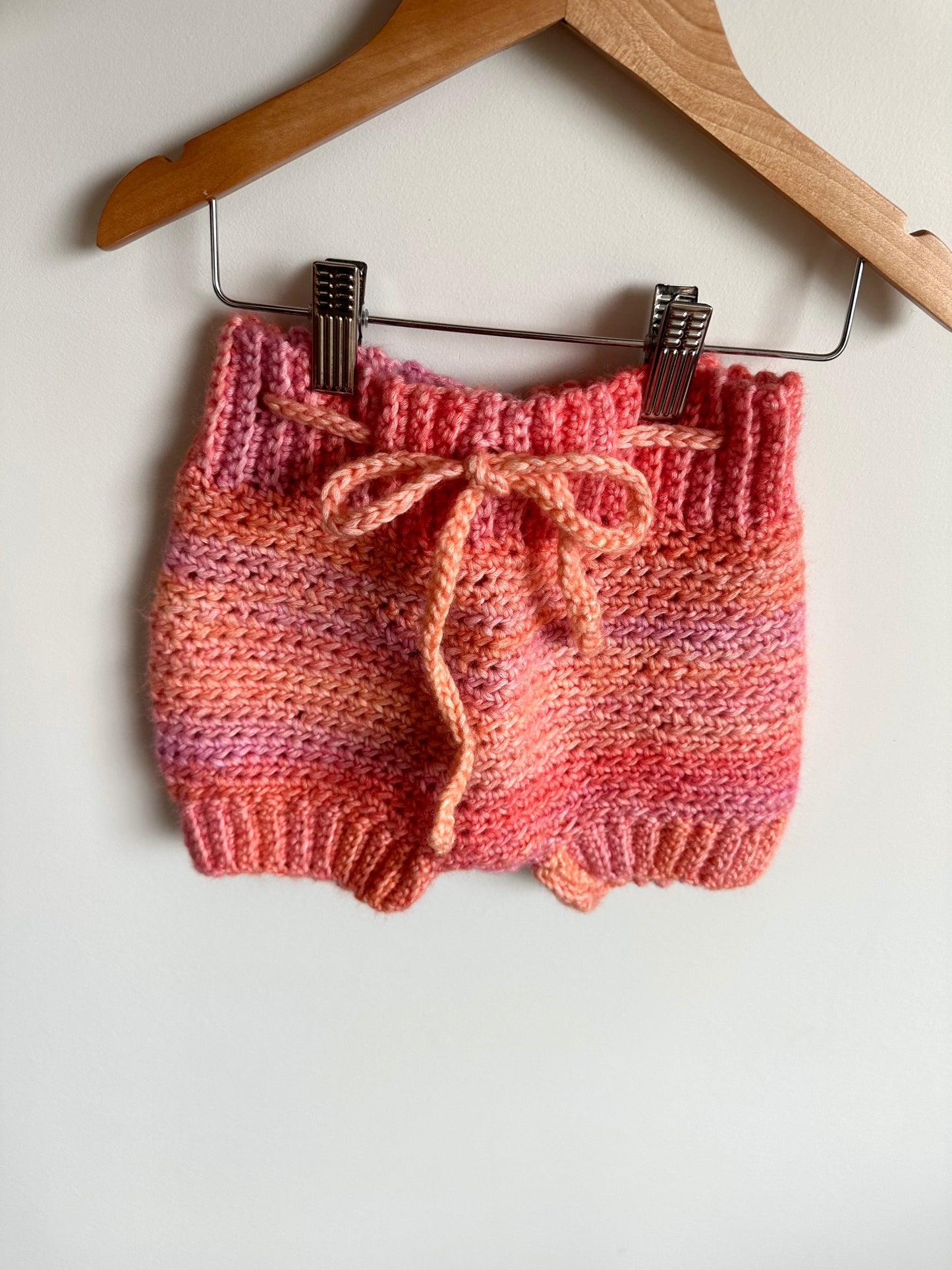 Pink Crochet Shorts / 4T?
